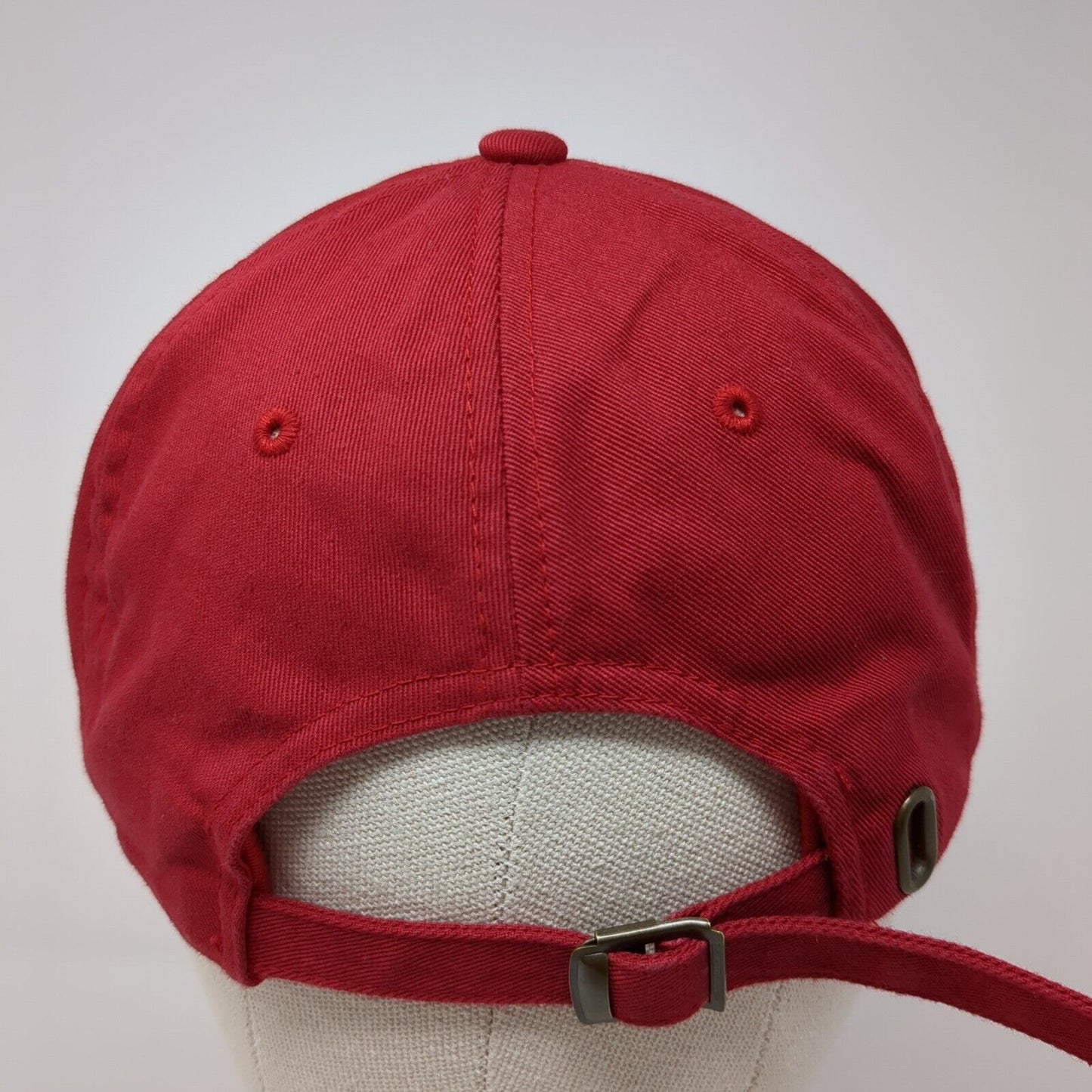 TS Slideback Hat Red One Size Adjustable Embroidered The Classics Yupoong Cotton