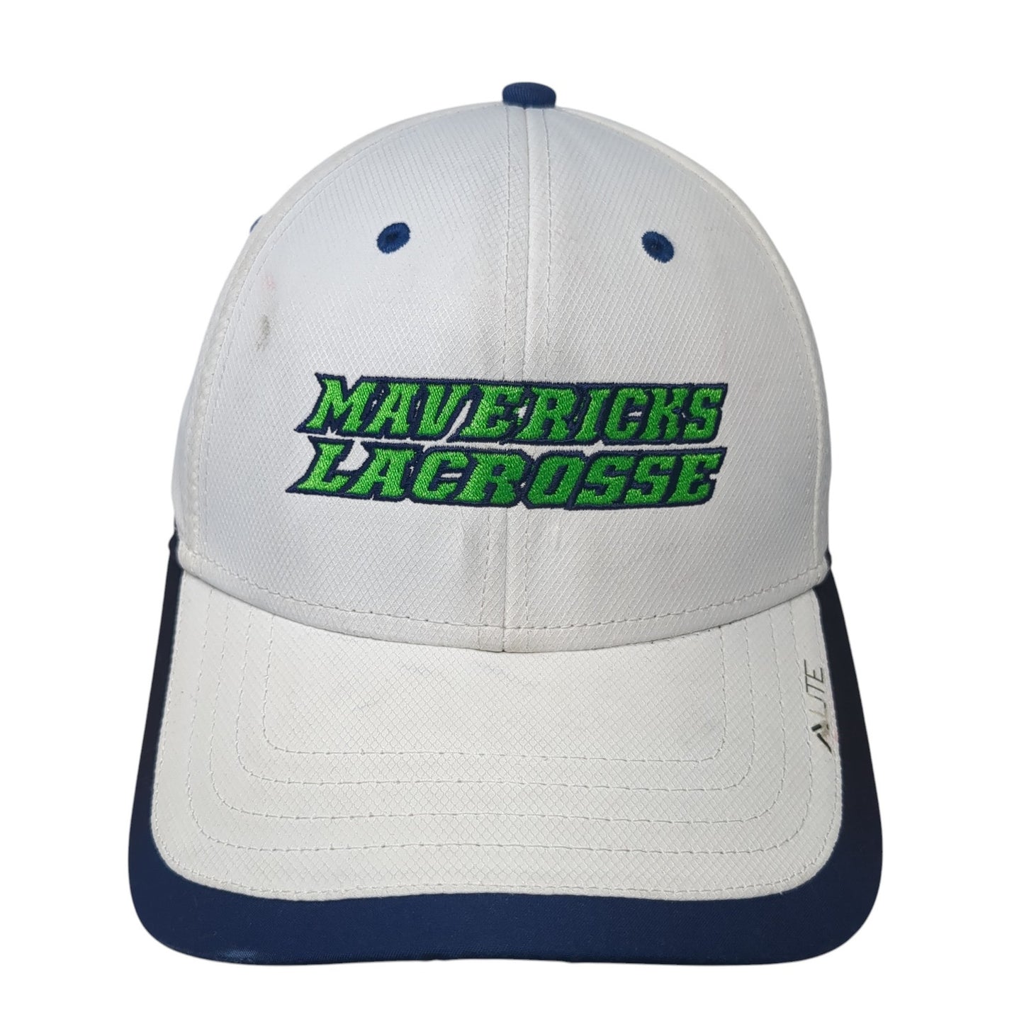 Mavericks Lacrosse Strapback Hat White One Size Adjustable Pacific Headwear