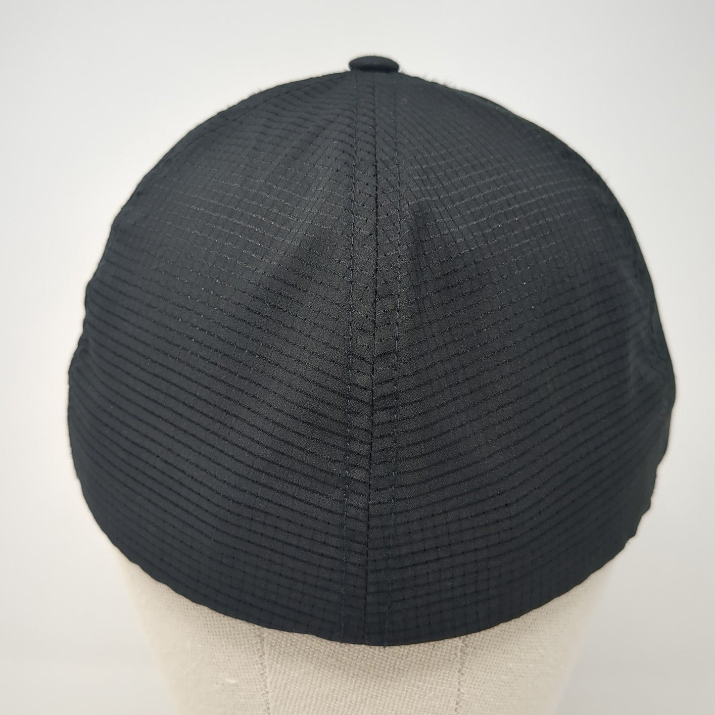 Arnold Silver Fitted Hat Black XL Solid Vent Holes Richardson Outdoor