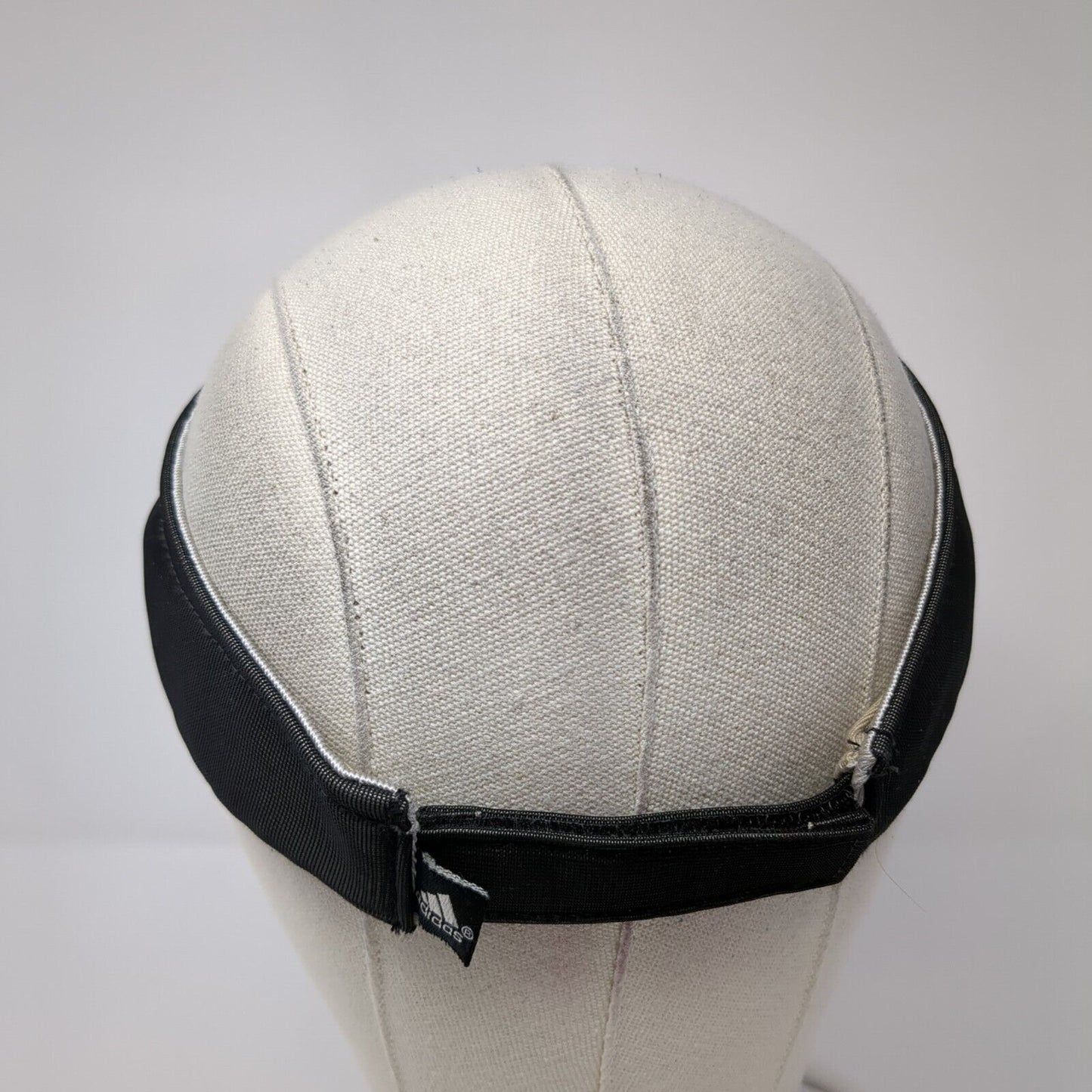 Adidas Strapback Golf Sun Visor Black One Size Adjustable Embroidered Polyester