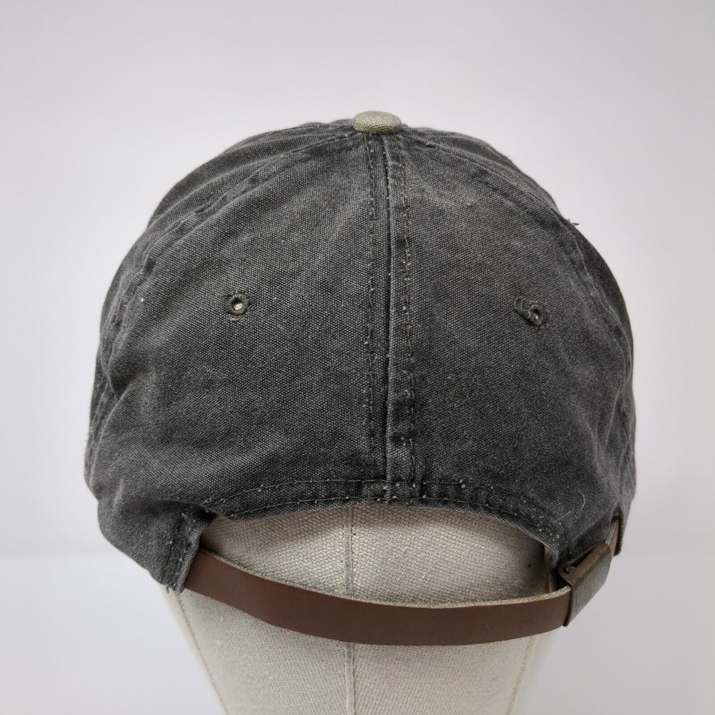 Triple Crown Of Surfing Slideback Hat Gray One Size Leather Strap