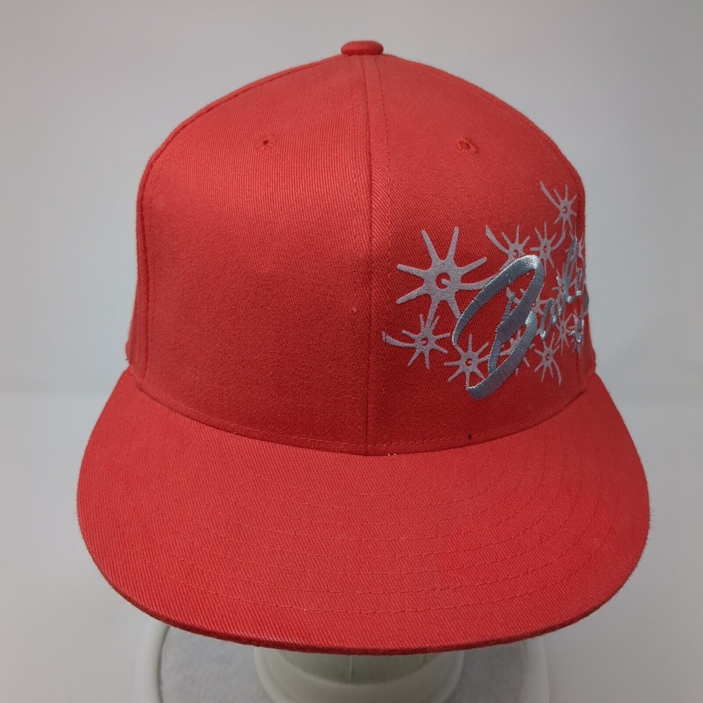 Bailey Fitted Hat Red 7 1/4-7 5/8 Embroidered Flexfit Solid 6 Panel