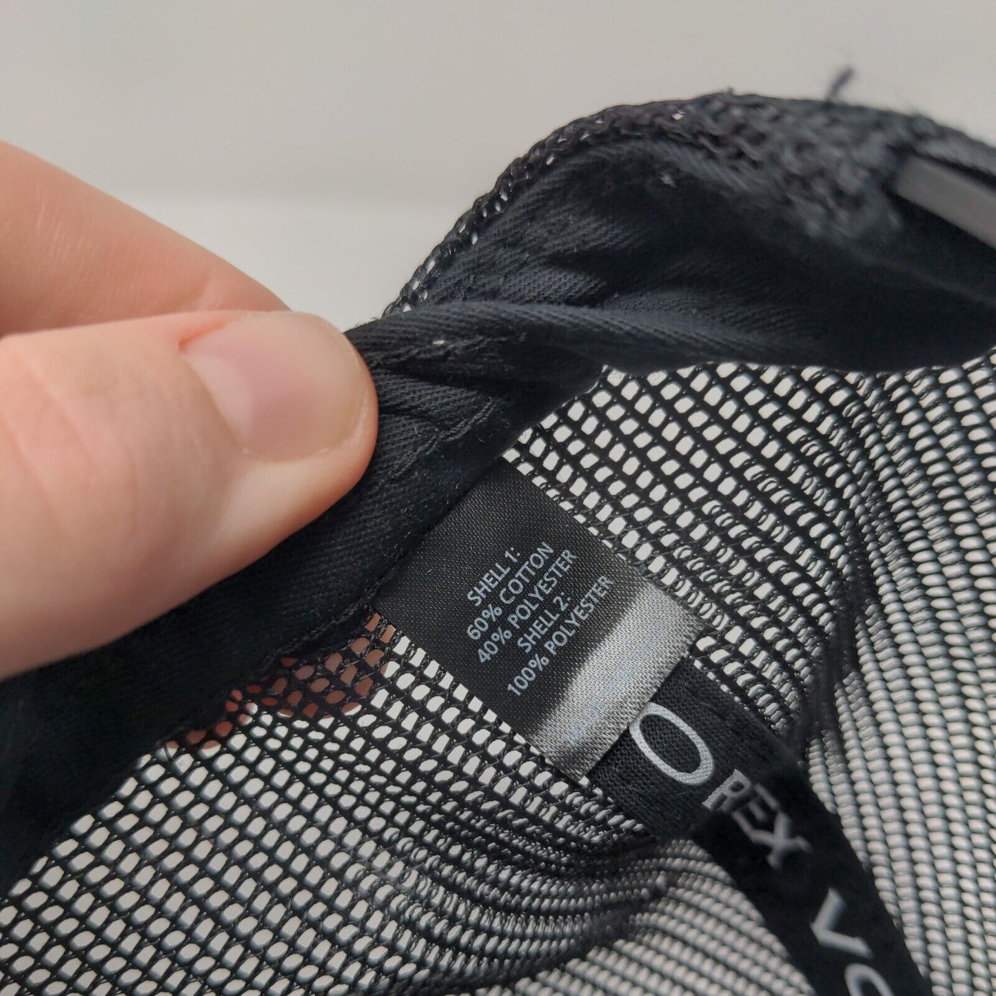 Vortex Snapback Mesh Back Trucker Hat Black OSFA Solid Adjustable