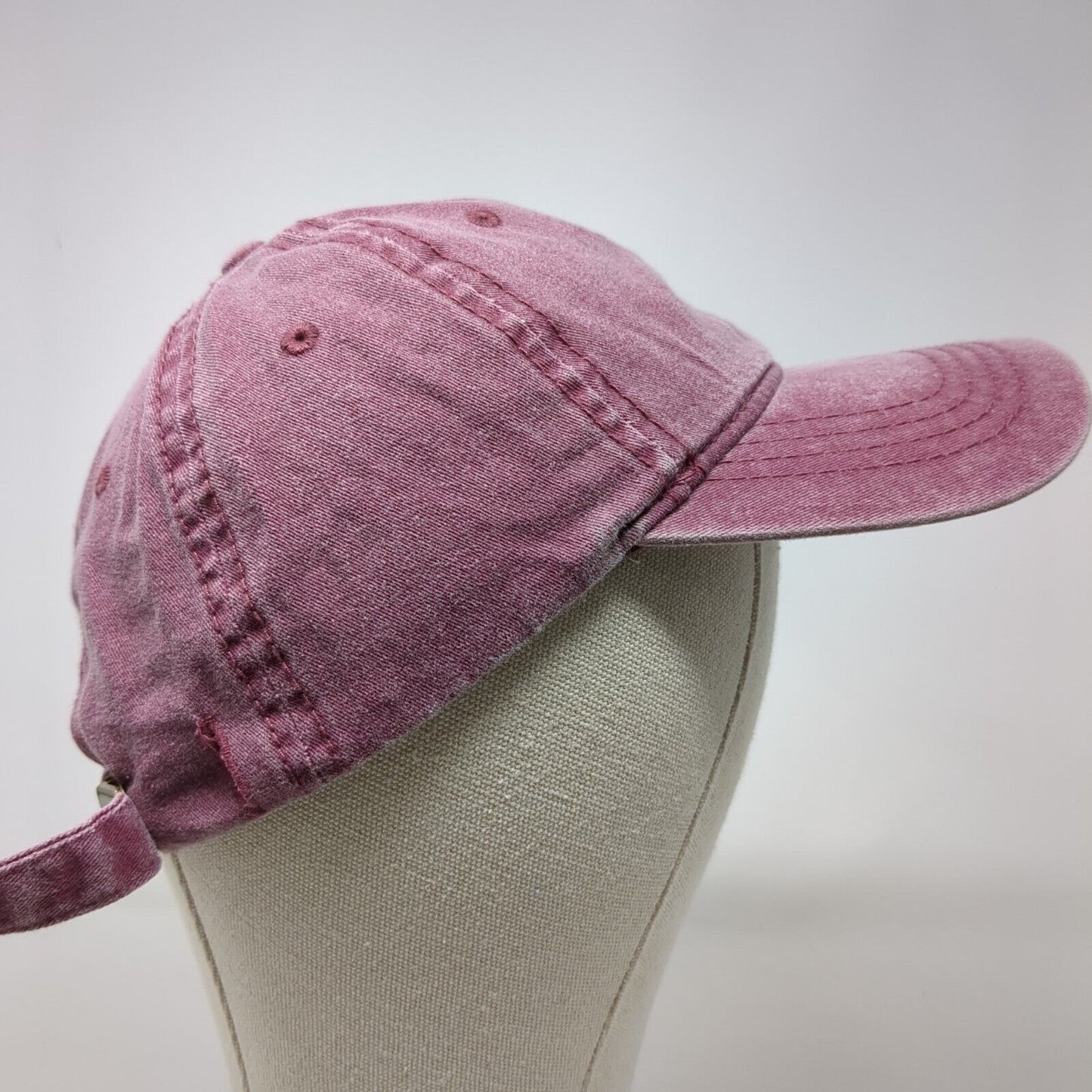Otto Slideback Hat Red One Size Adjustable Solid 6 Panel Blank Outdoor