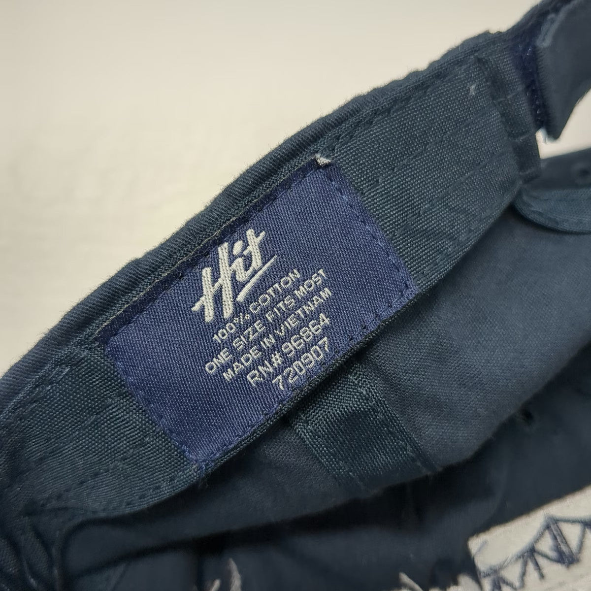 Hit 5 Panel Blue One Size Strapback Bridge Community Recreation Cotton Hat