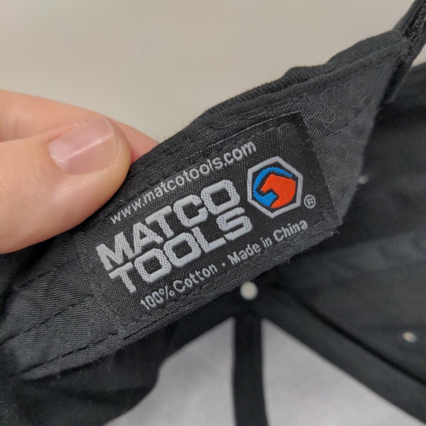 Matco Tools Strapback Hat Black One Size Adjustable Embroidered 6 Panel