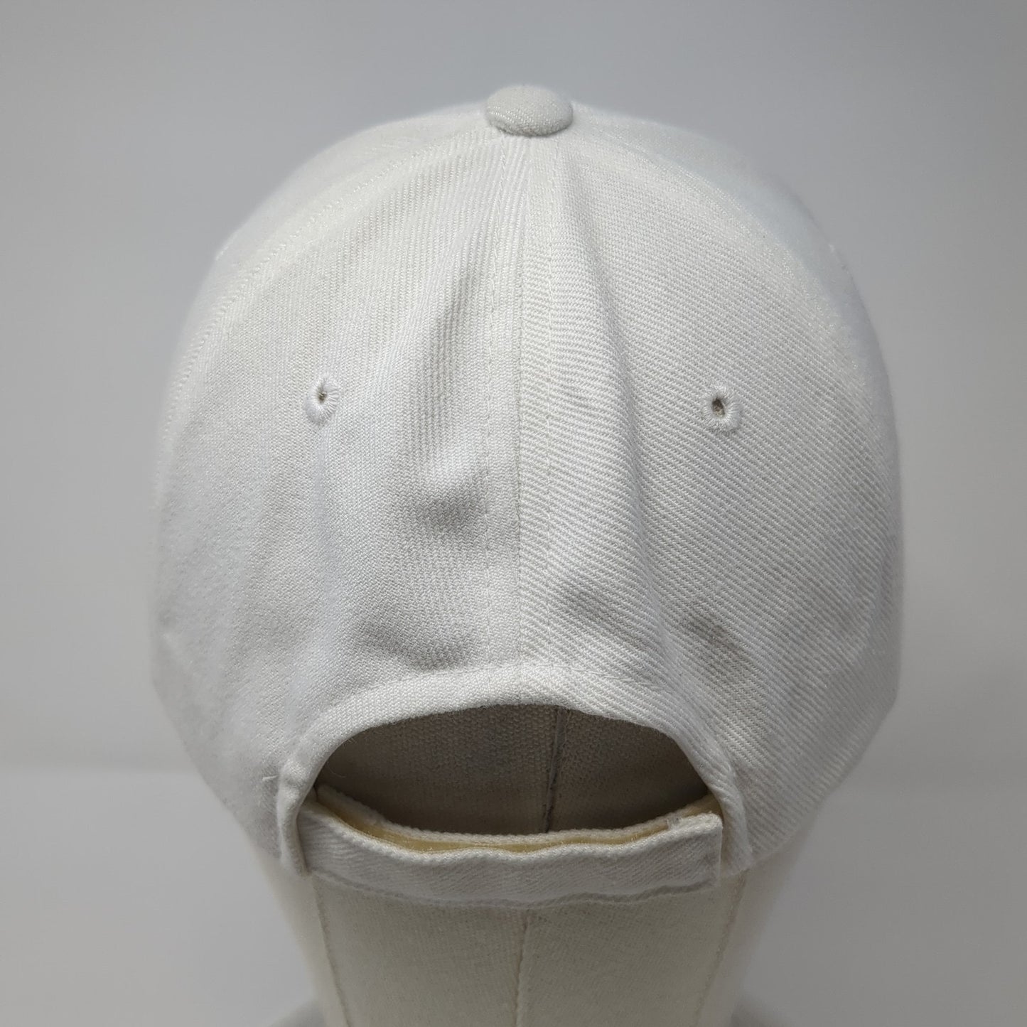 Sluggers Only Strapback Baseball Cap White One Size Adjustable Embroidered