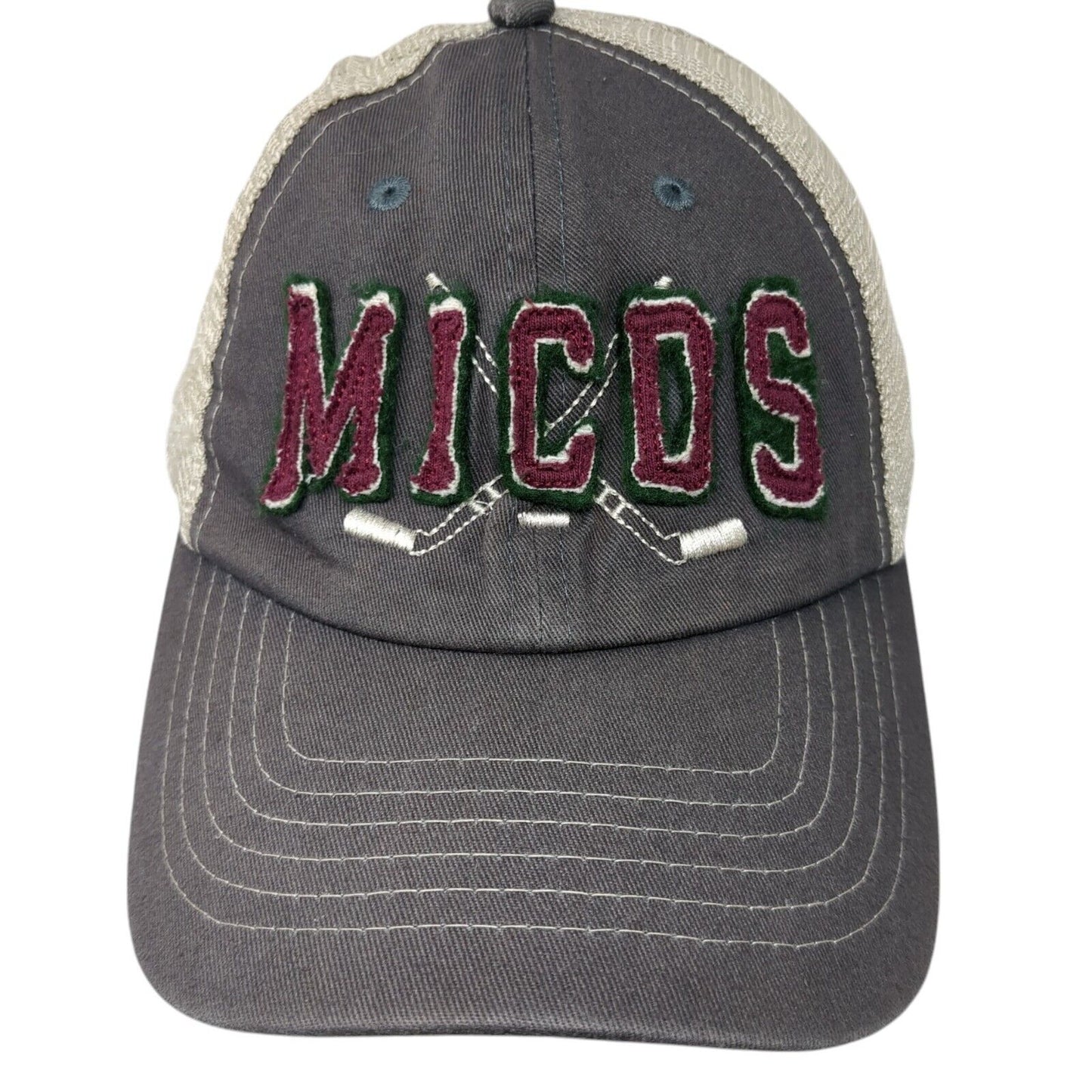 MICOS 22 Slideback Trucker Hat Gray One Size Adjustable Mesh Back Sportsman