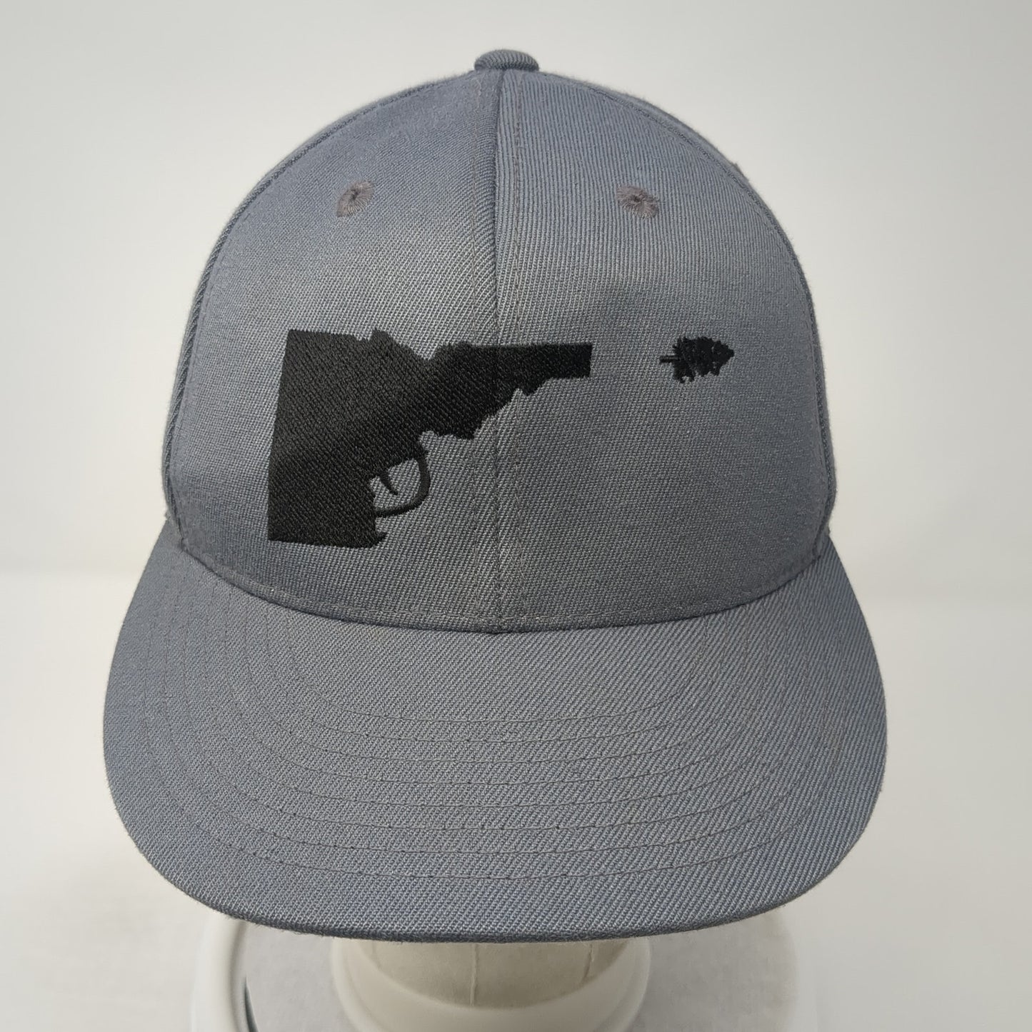 Idaho Gun Tree Fitted Baseball Cap Gray 7 1/4 Lightweight Embroidered 210 Fitted