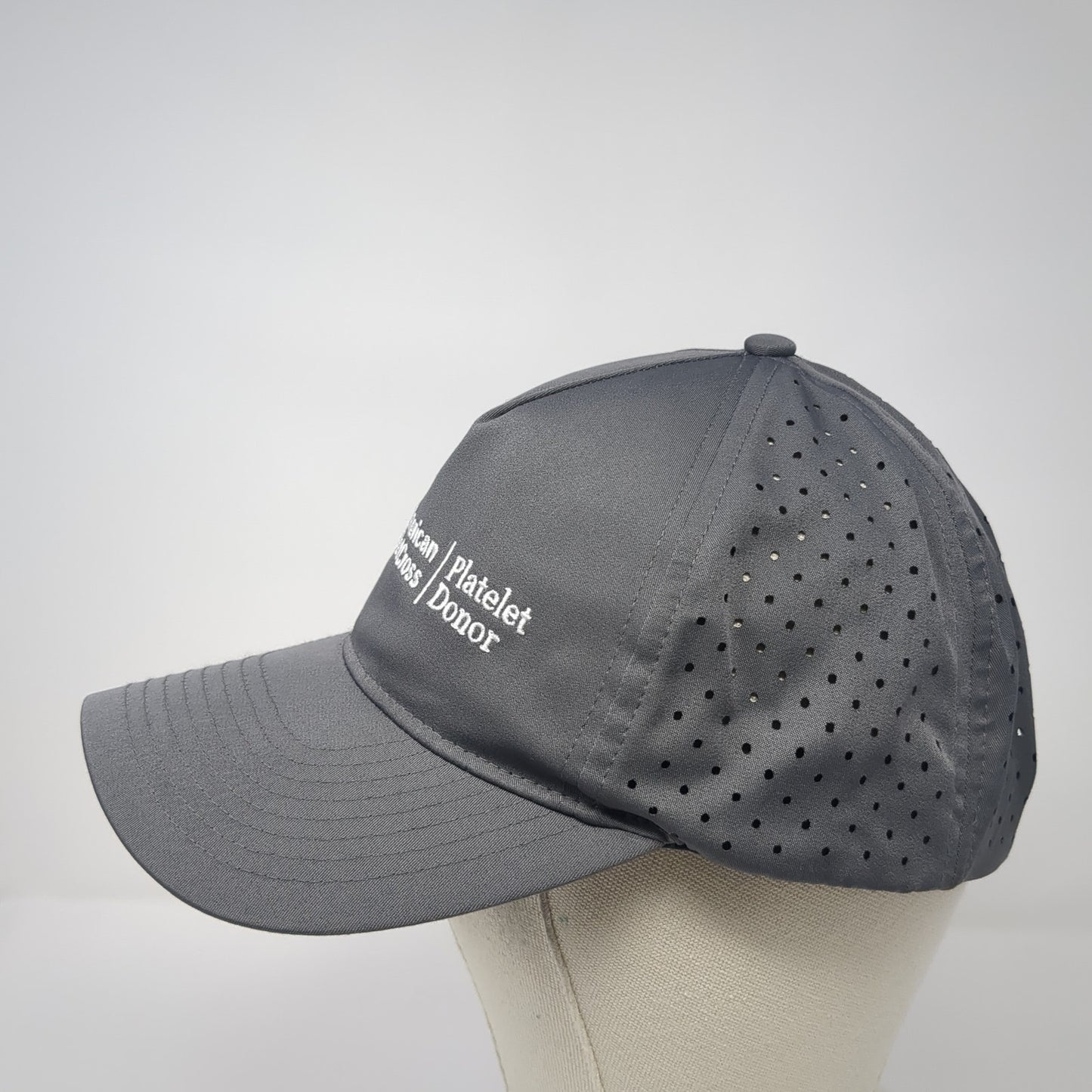American Red Cross Platelet Donor Baseball Cap Gray OS Adjustable Embroidered