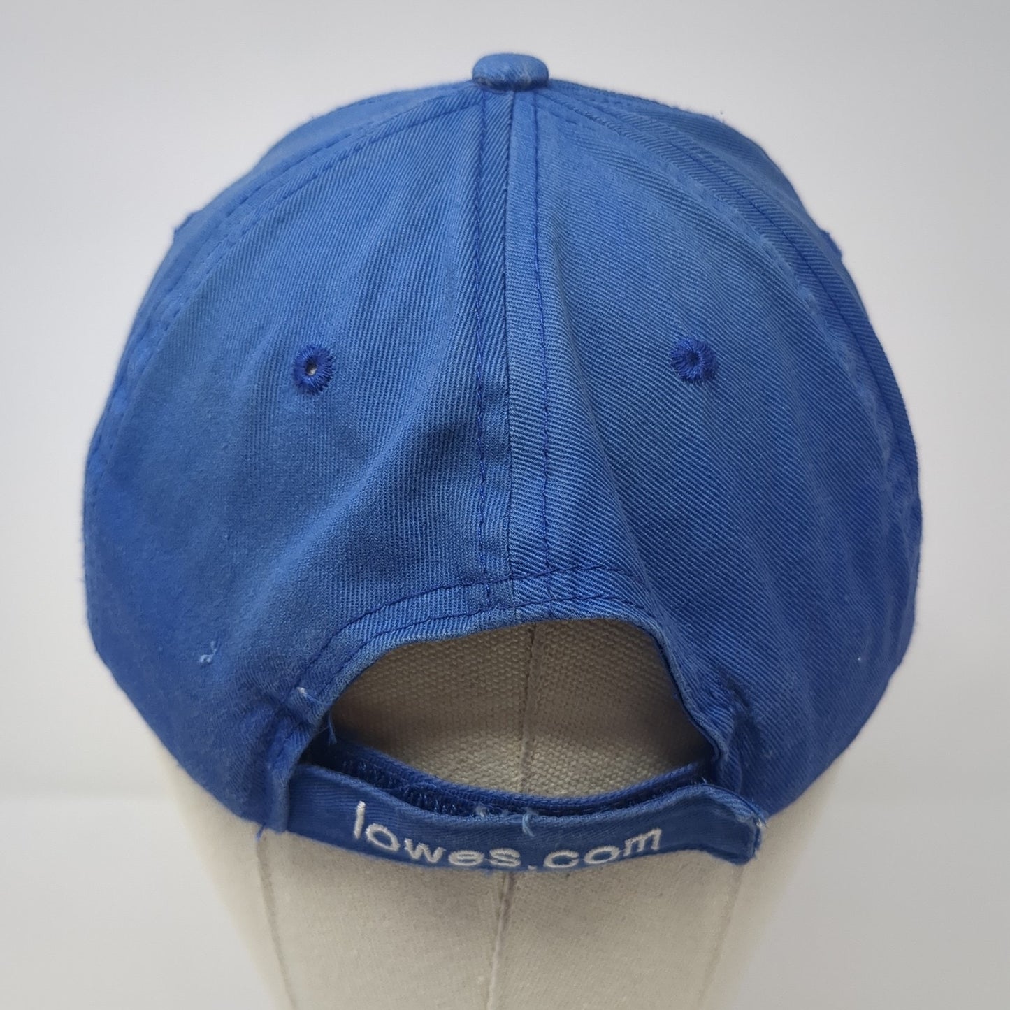 Lowe's Strapback Hat Blue One Size Adjustable Embroidered Vent Holes