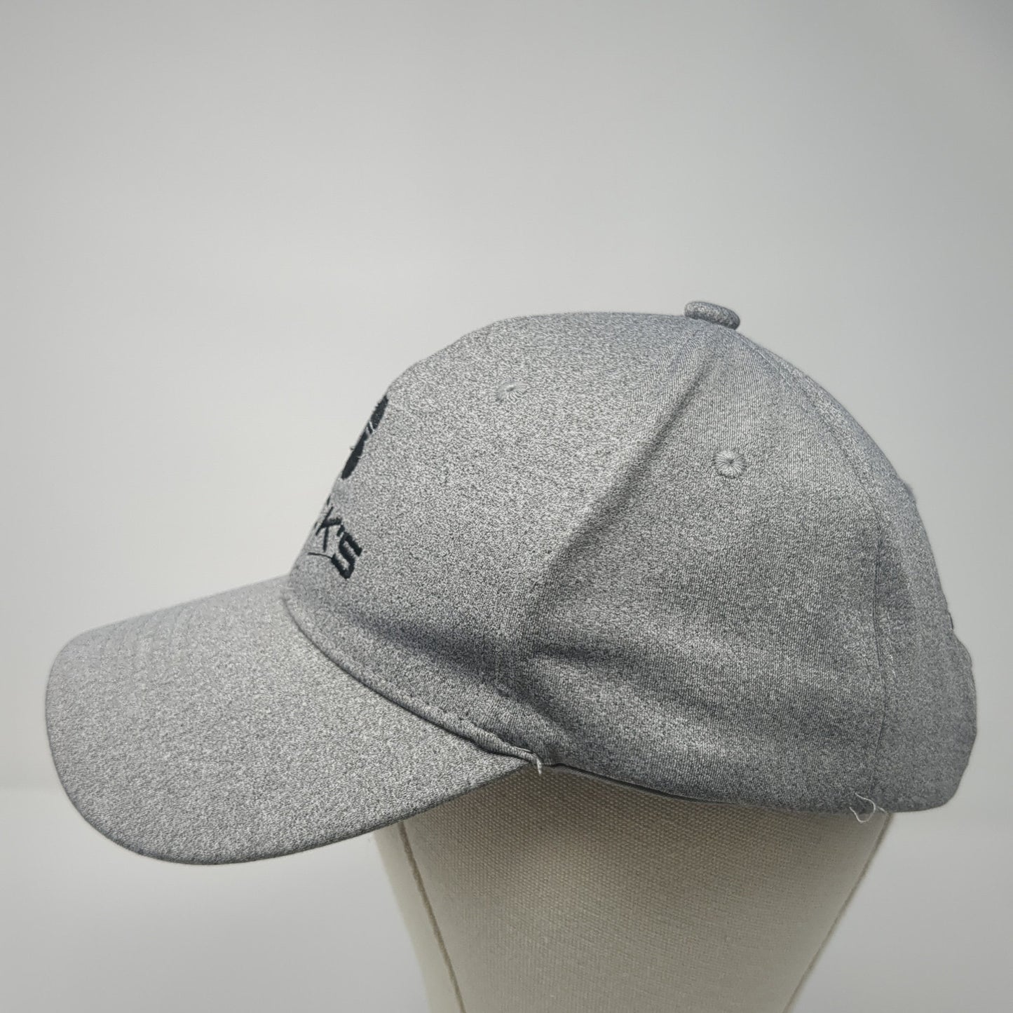 Beck's President's Club Snapback Hat Gray One Size Solid Adjustable