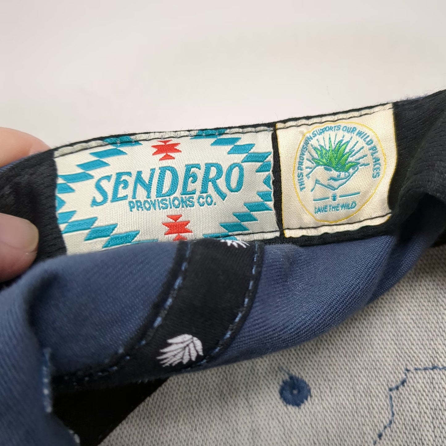 Sendero Provisions Co. Snapback Blue One Size Hat Salmon River Rope Patch Idaho