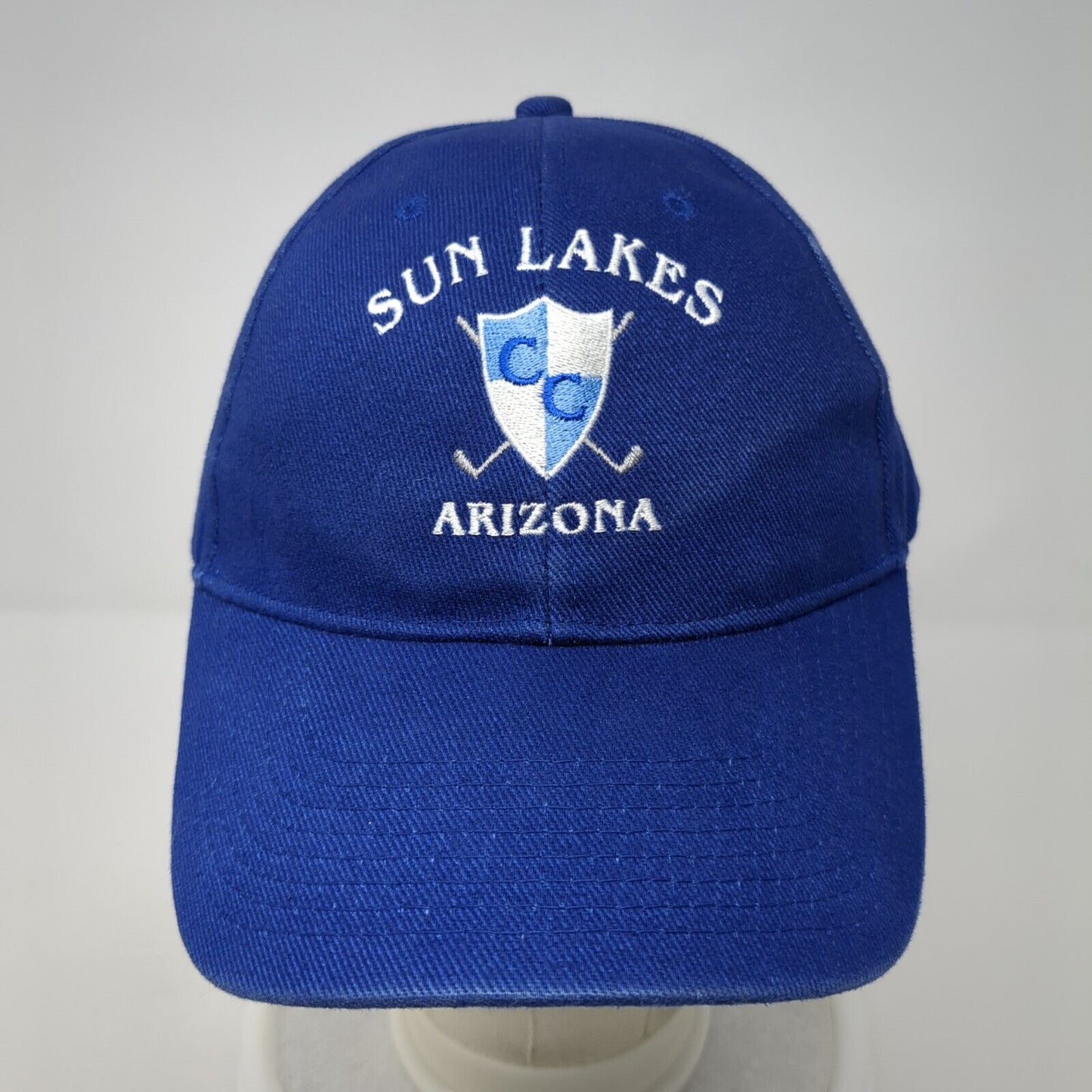 Sun Lakes Arizona Slideback Hat Blue OS Adjustable Embroidered Cali Headwear