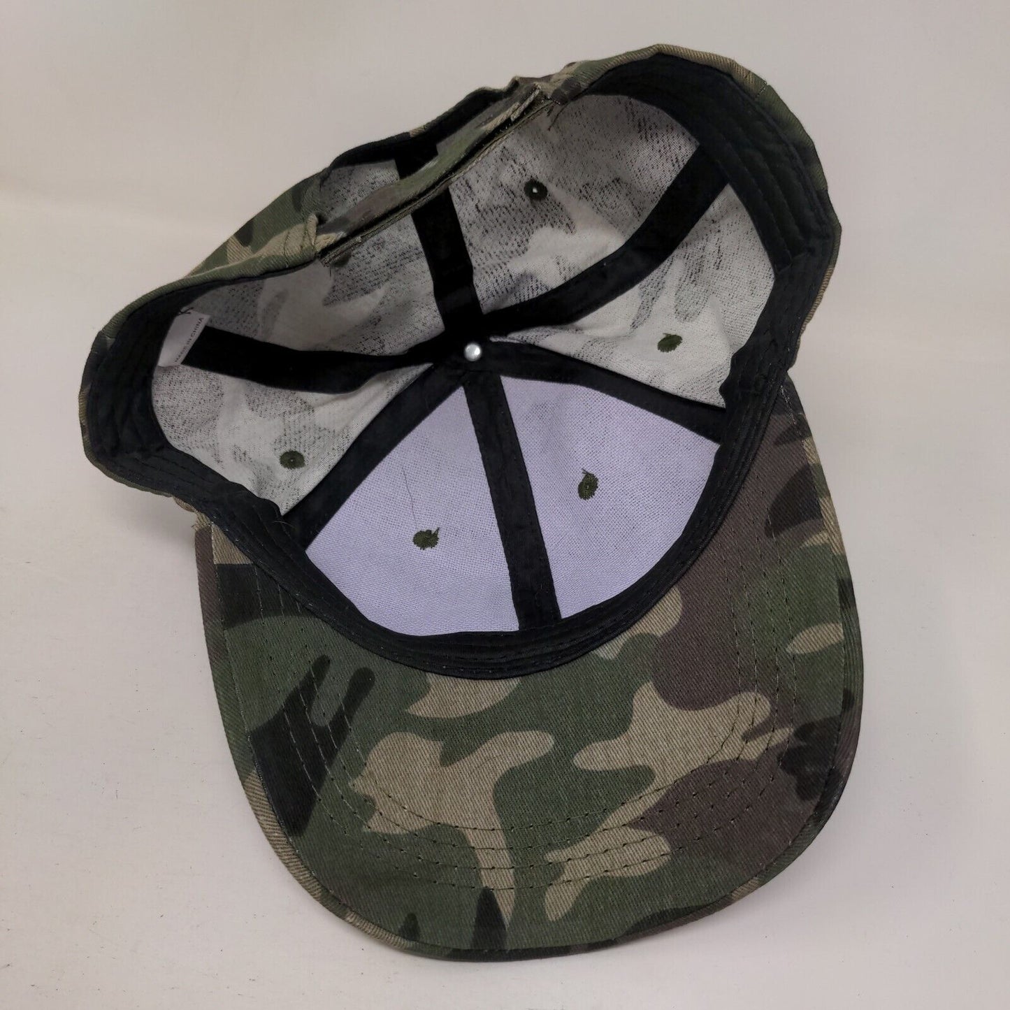 Pearl Bling Strapback Hat Camouflage One Size Adjustable 6 Panel
