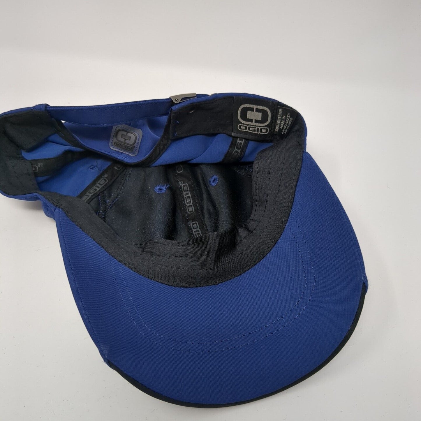 OGIO Slideback Hat Blue One Size Adjustable Vented Holes 6 Panel Polyester