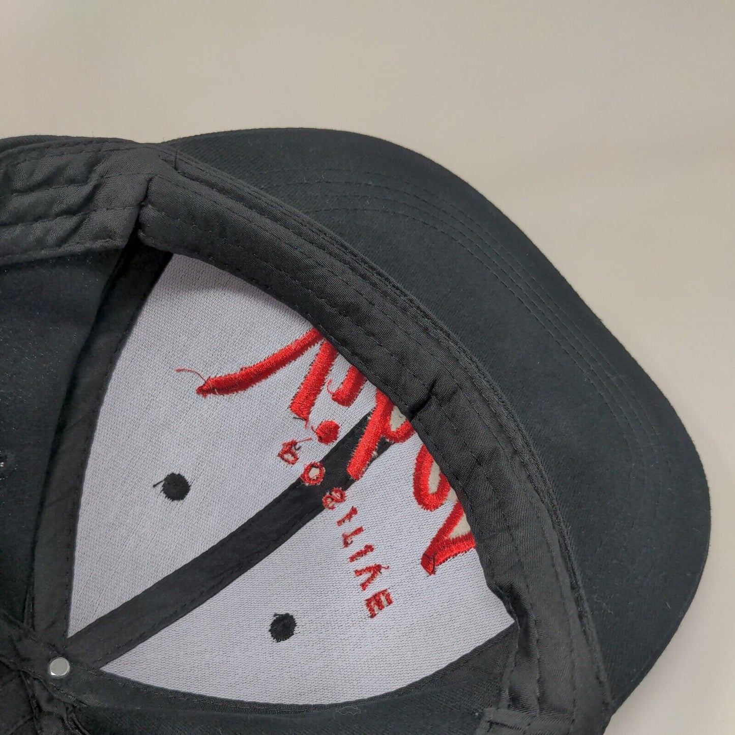 Positive Vibes Snapback Hat Black One Size Adjustable Embroidered