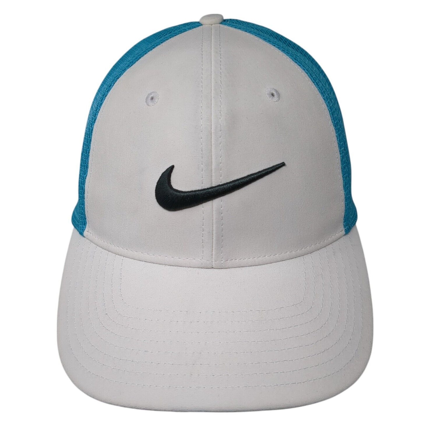 Nike Golf Fitted Mesh Back Hat Multi M/L Embroidered Swoosh 6 Panel