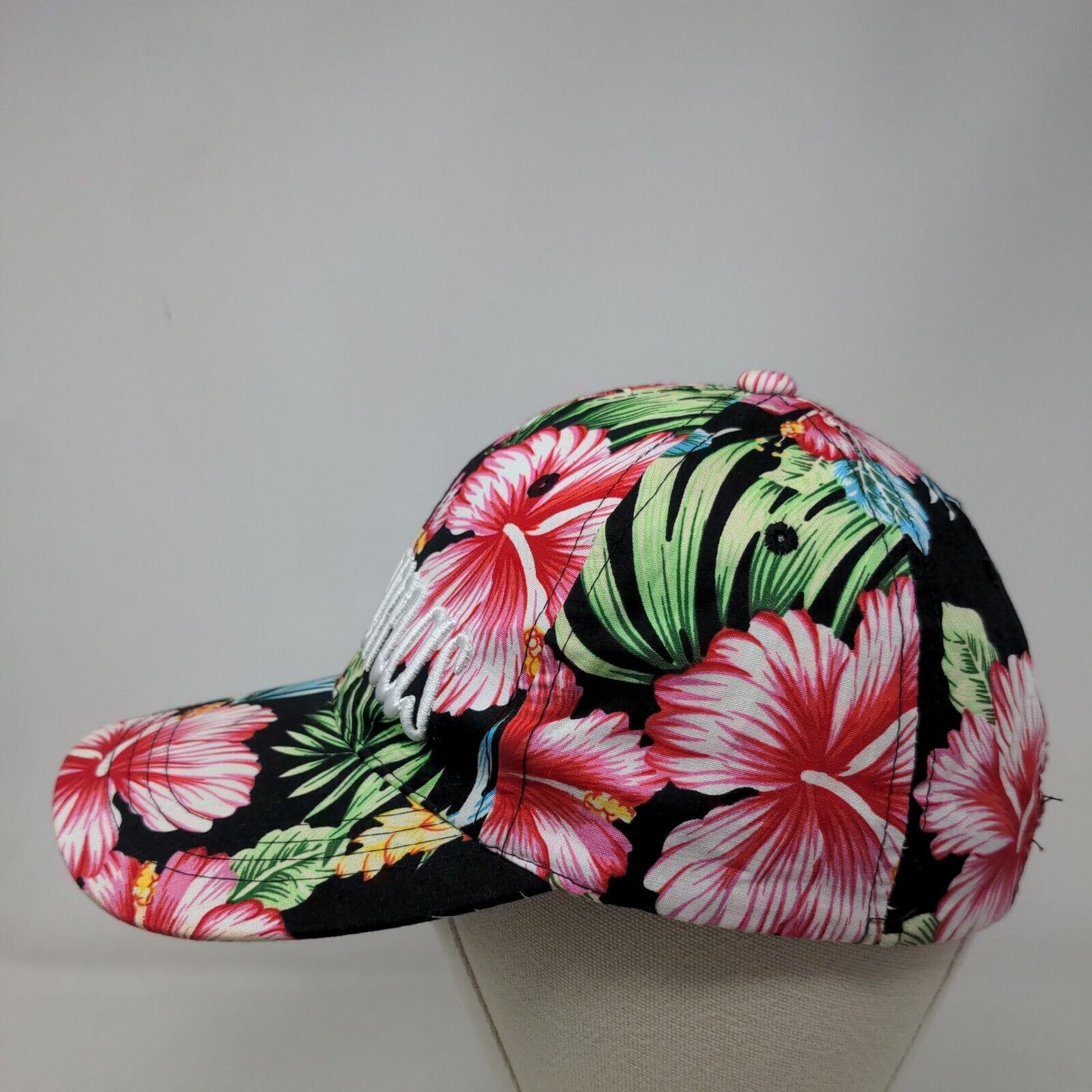 Bahamas Strapback Hat Multicolor One Size Adjustable Embroidered Floral 6 Panel