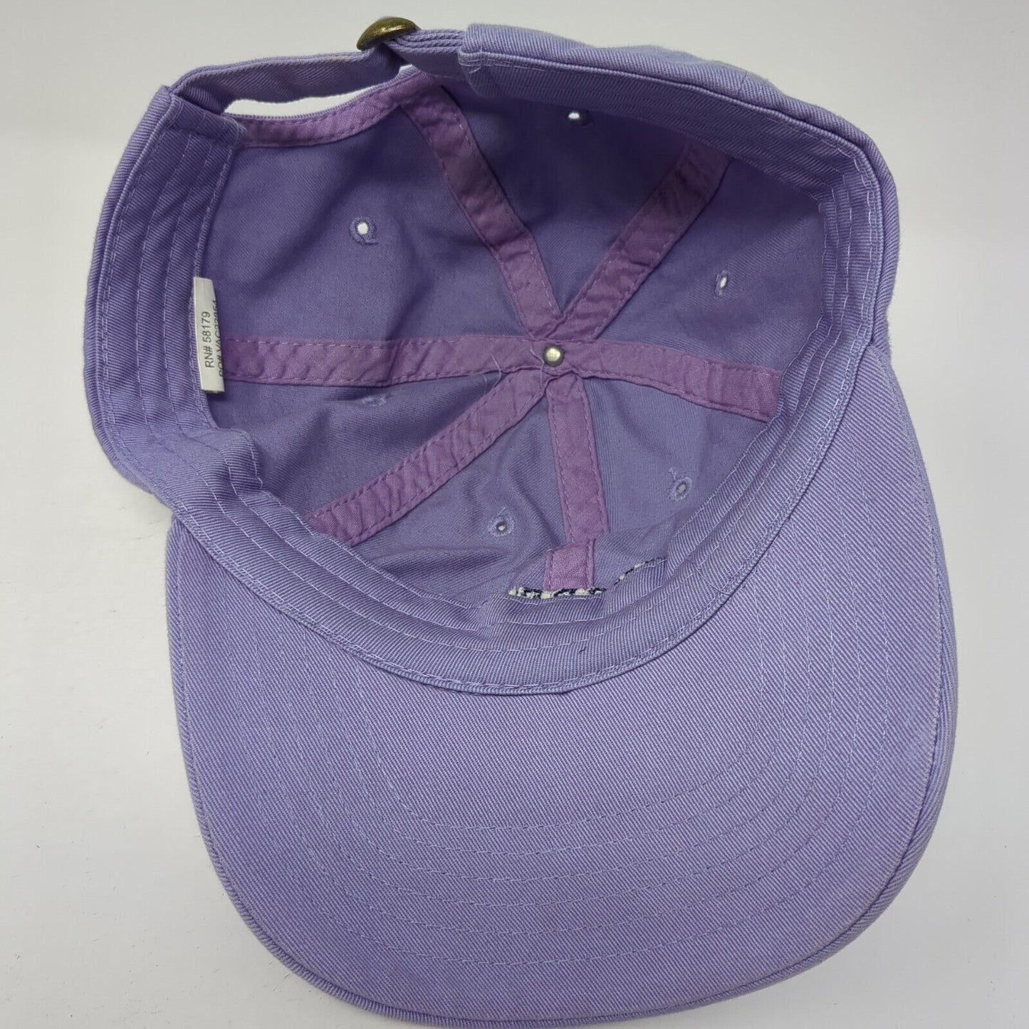 Gulf Shores AL Slideback Hat Purple One Size Adjustable Embroidered 6 Panel