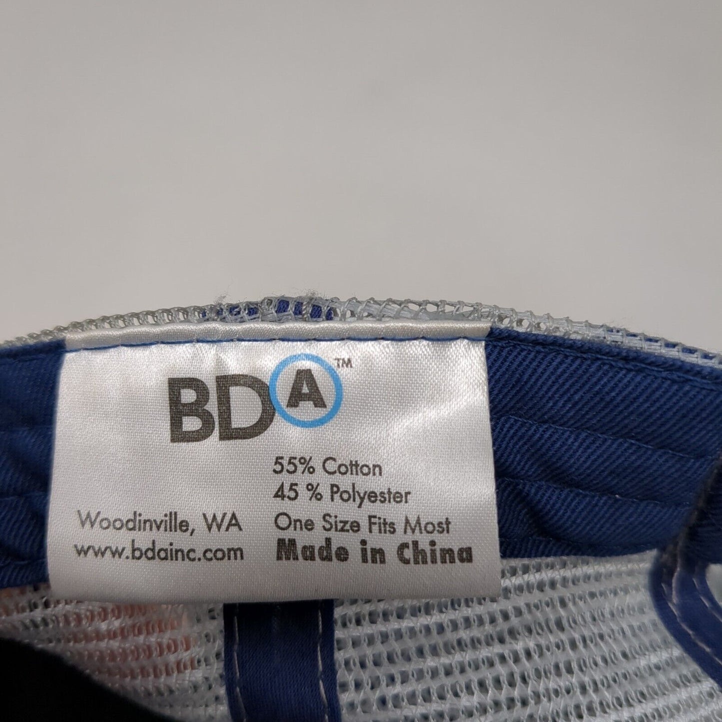 Lowe's Strapback Trucker Hat Blue One Size Adjustable Mesh Back 6 Panel BDA