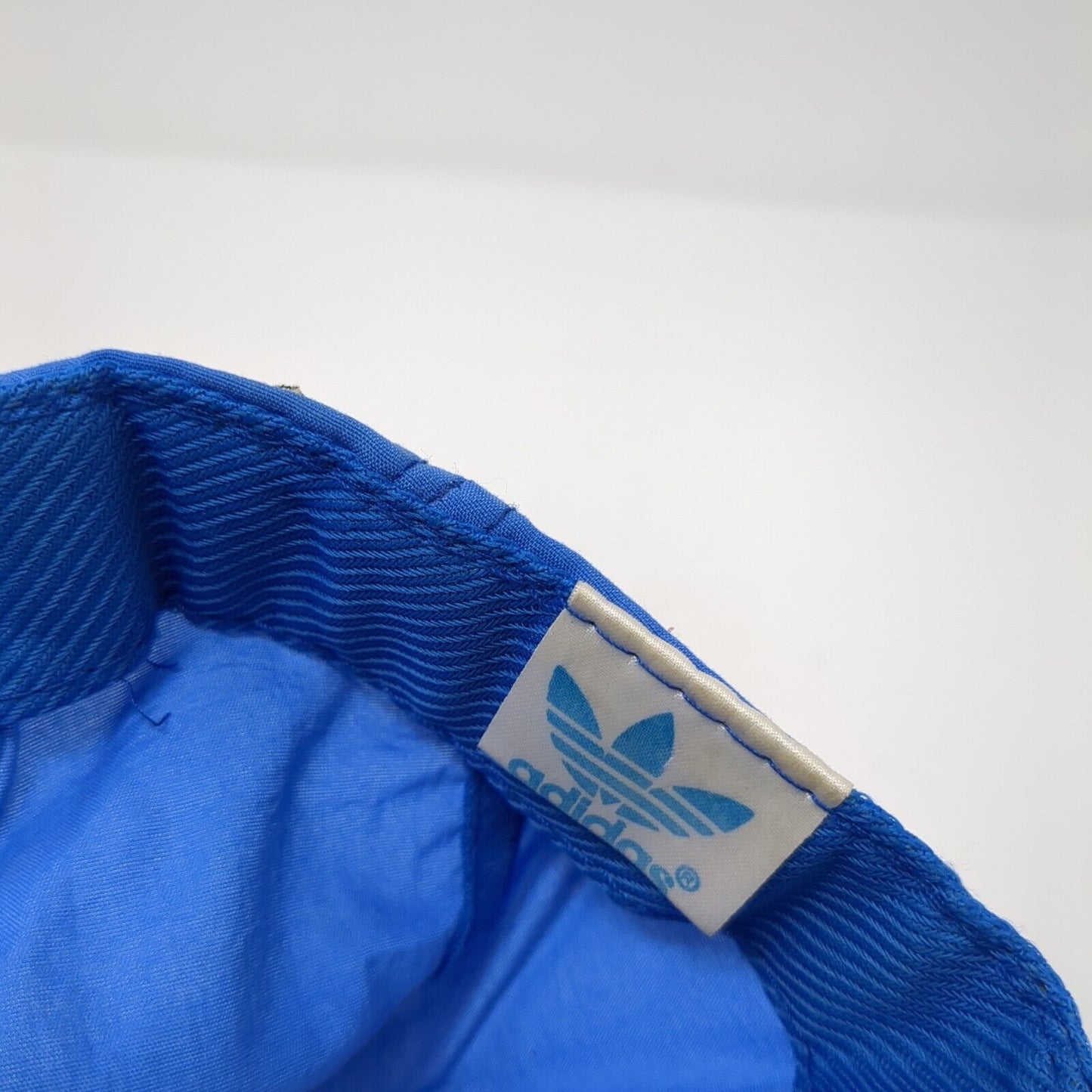Vintage Blue Tag Adidas Snapback Hat Embroidered Palm Trees 100% Nylon