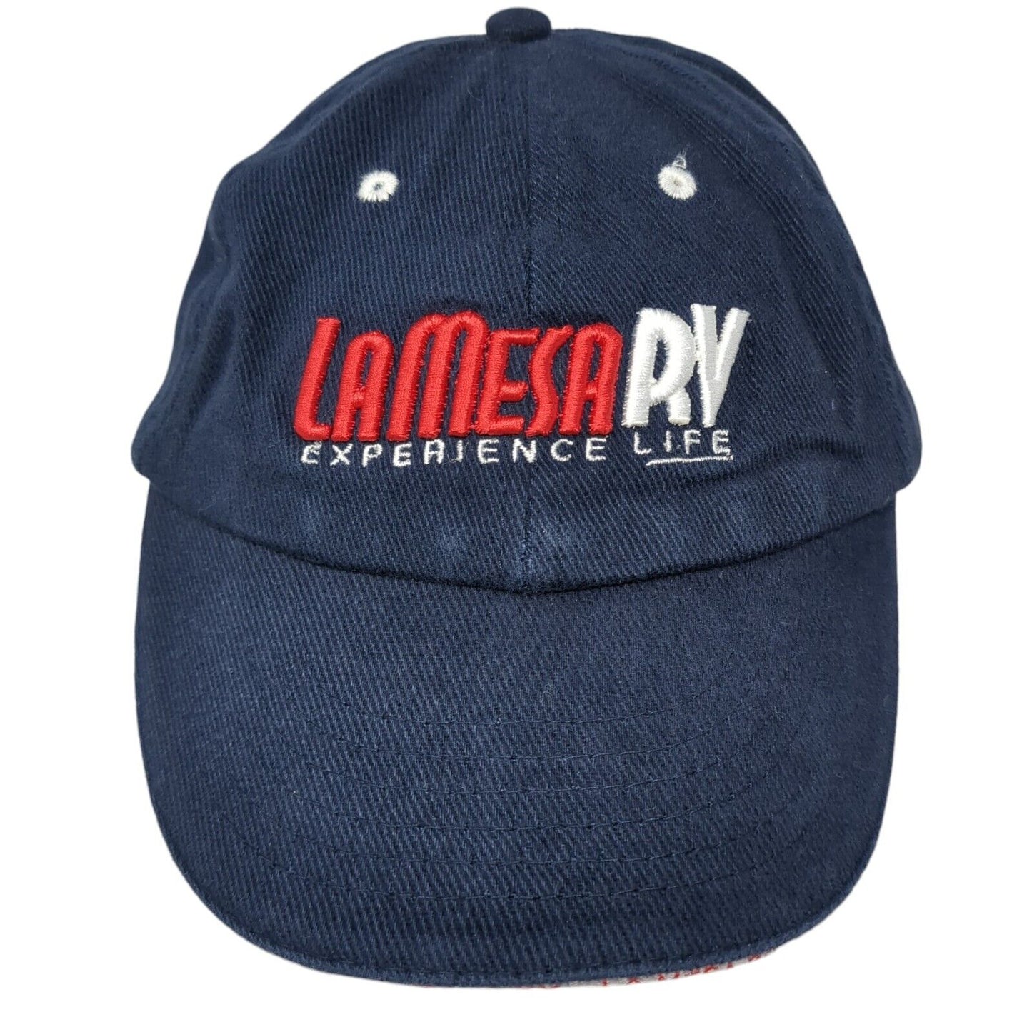 La Mesa RV Experience Life Slideback Hat Blue One Size Adjustable
