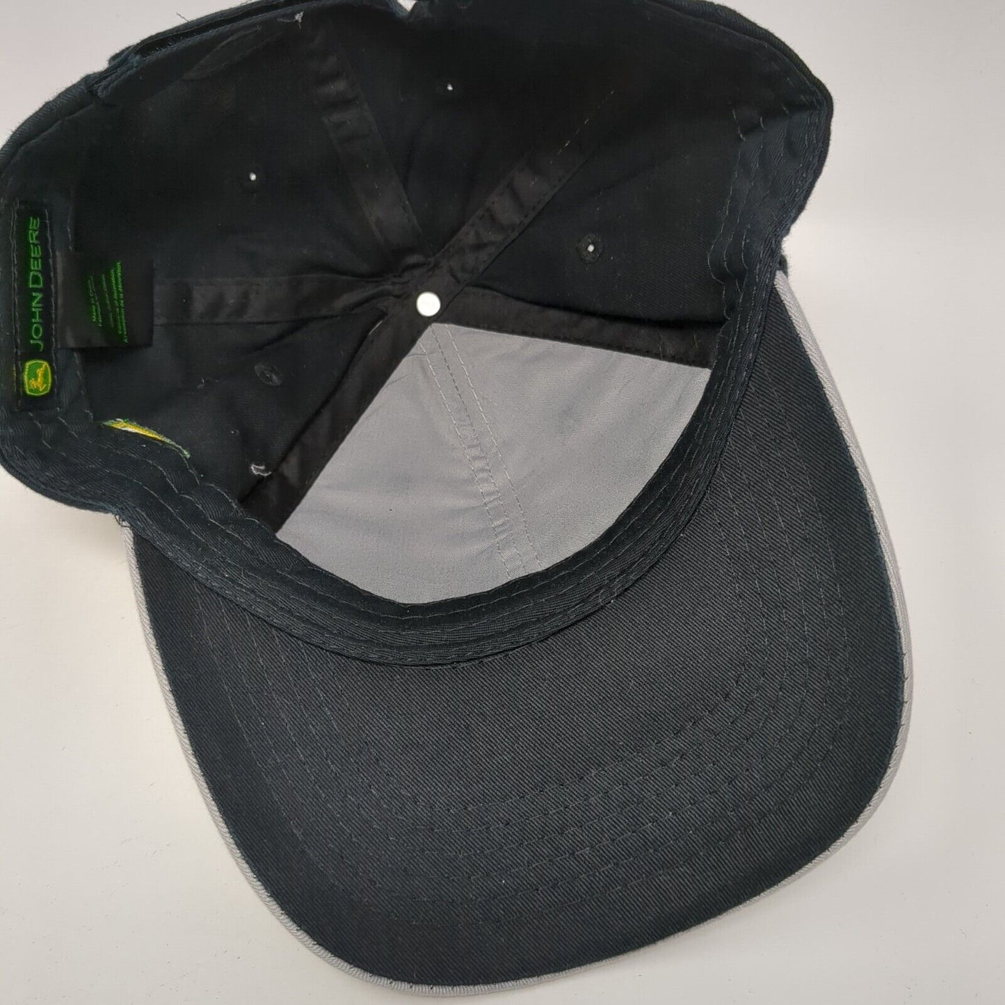 Campbell Tractor Co Strapback Hat Gray OS Adjustable Embroidered John Deere
