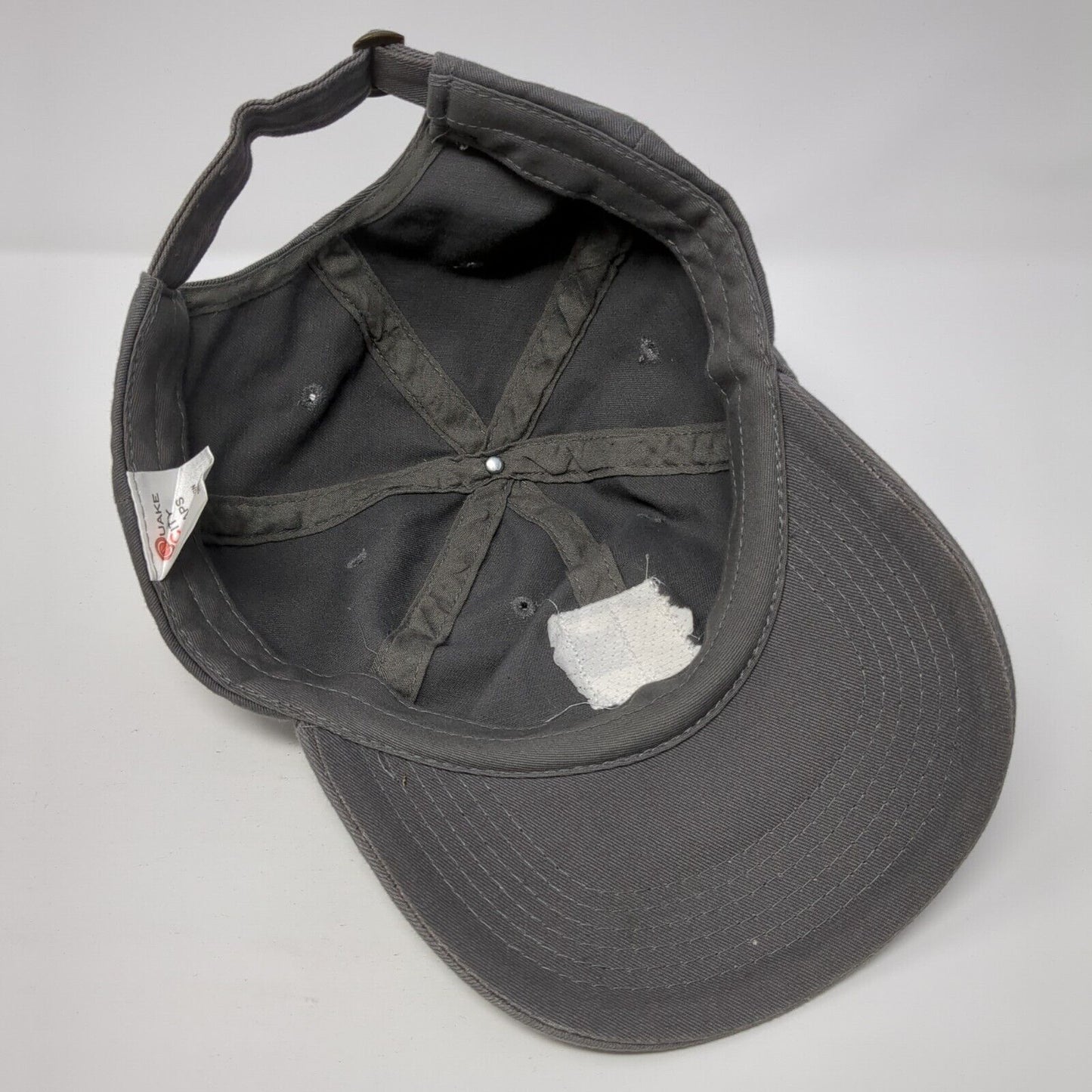 Intuit Est. 1983 Patch Slideback Hat Gray One Size Quake City Caps