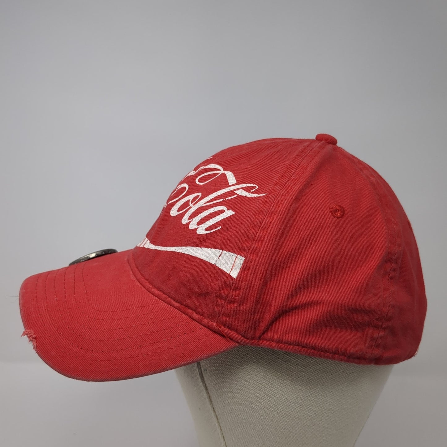 Enjoy Coca-Cola Strapback Hat Red One Size Adjustable Bottle Opener