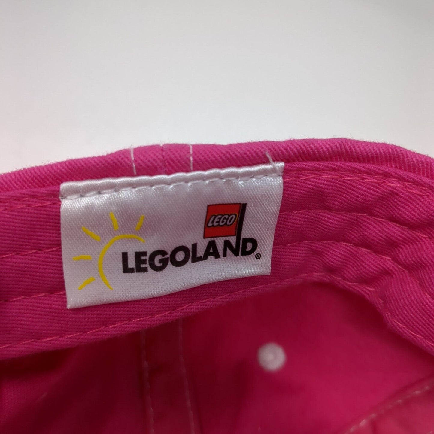 Legoland Strapback Hat Pink One Size Adjustable Embroidered 6 Panel LEGO