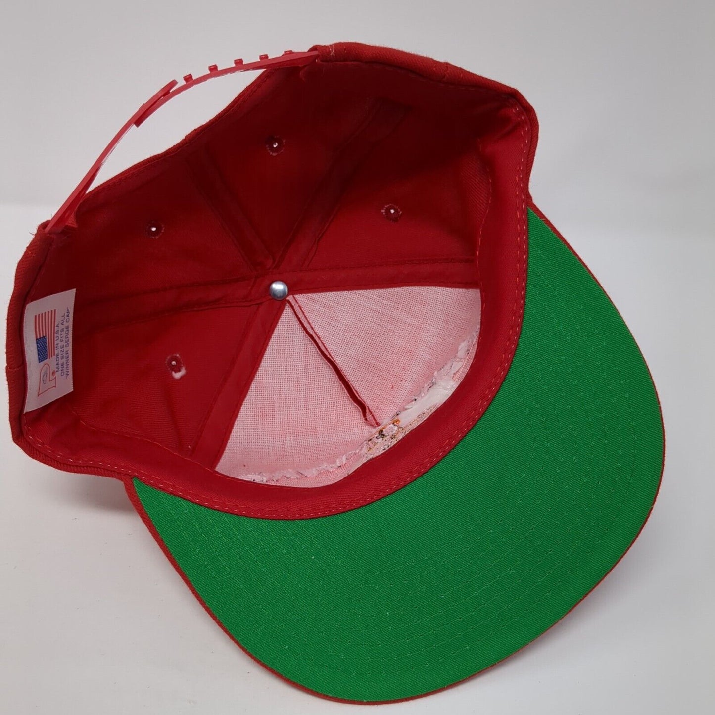 Baxter Excavating Snapback Hat Red One Size Adjustable Embroidered