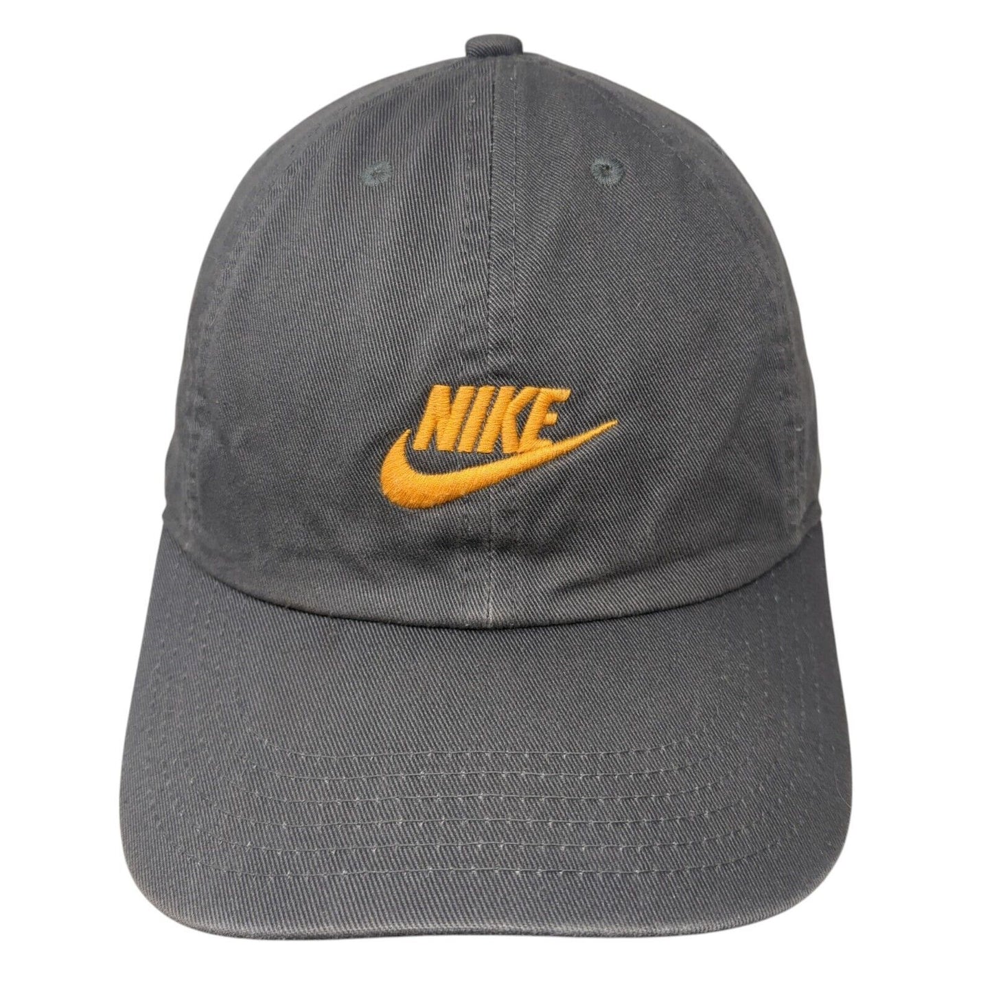 Nike Slideback Hat Gray One Size Adjustable Embroidered Heriatge86 Cotton