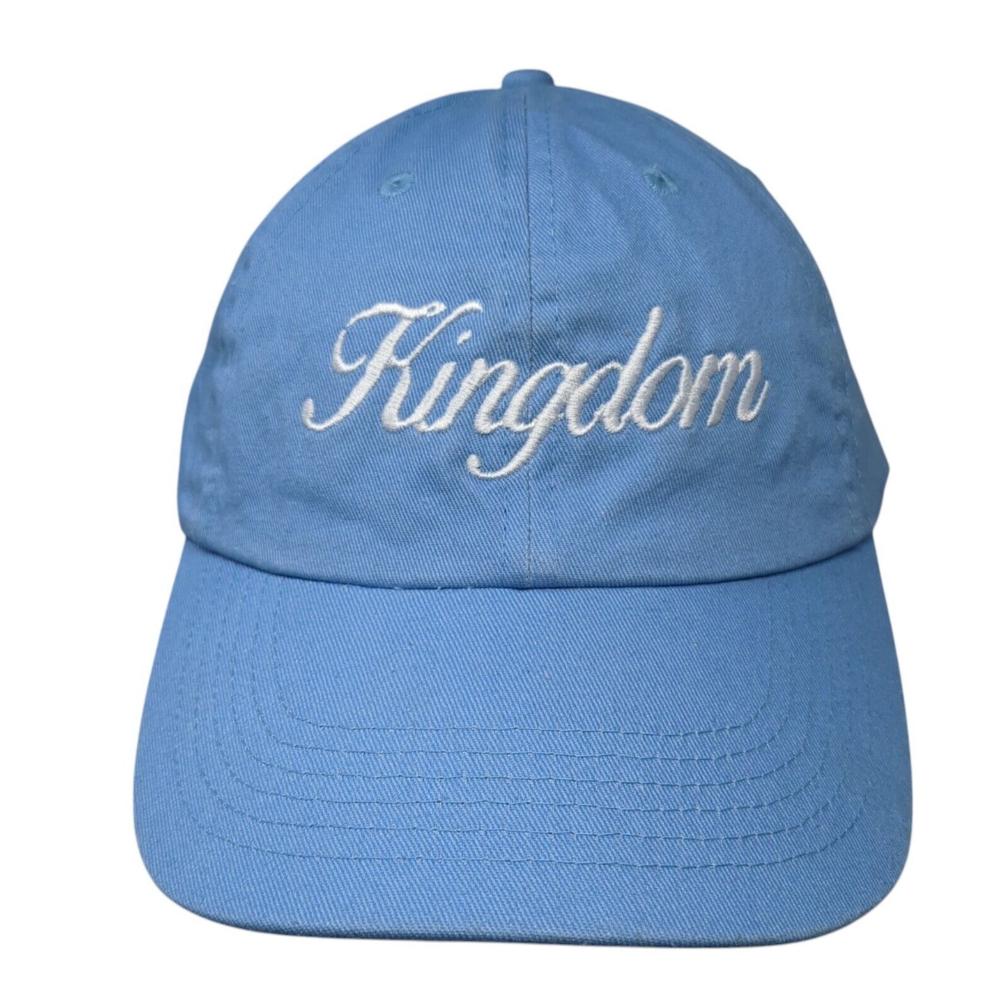 Kingdom Slideback Hat Blue One Size Adjustable Embroidered 6 Panel