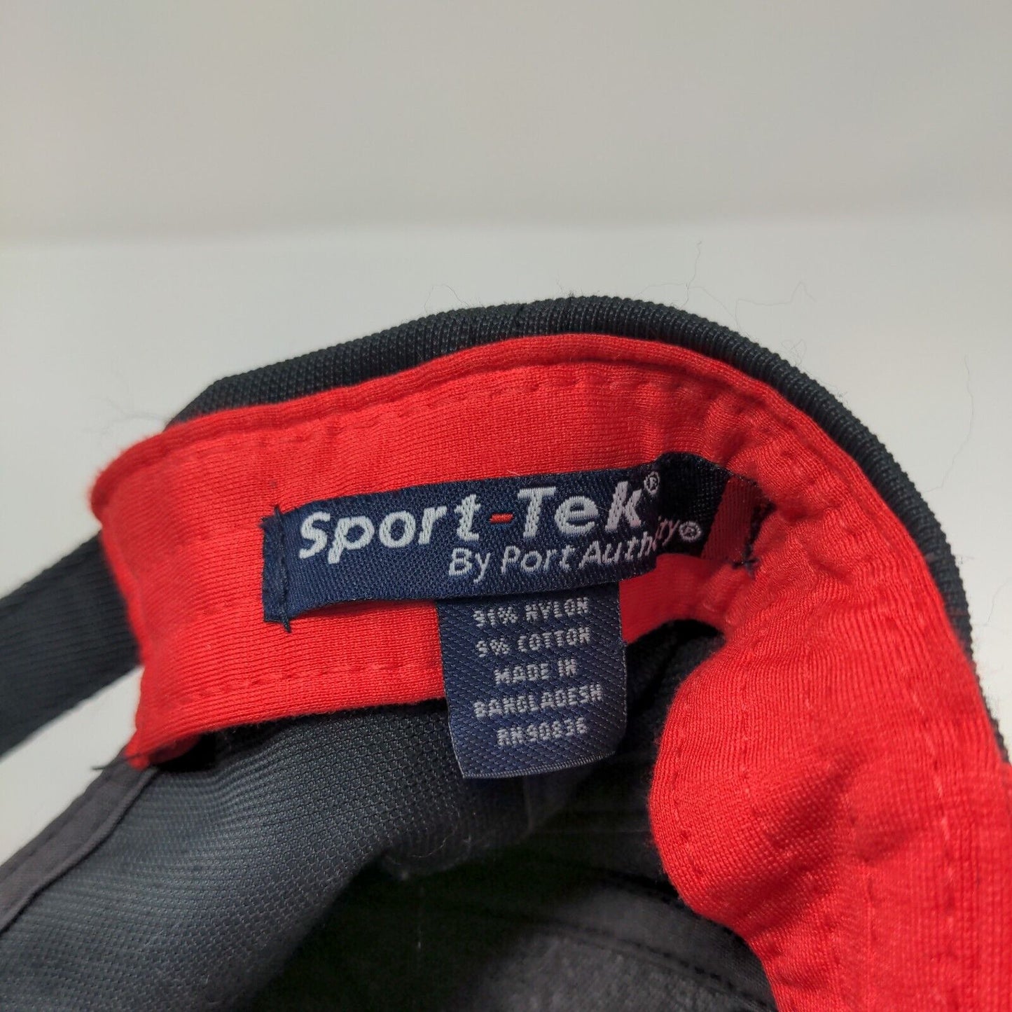 Sport-Tek Strapback Hat Black One Size Adjustable Embroidered Port Authority