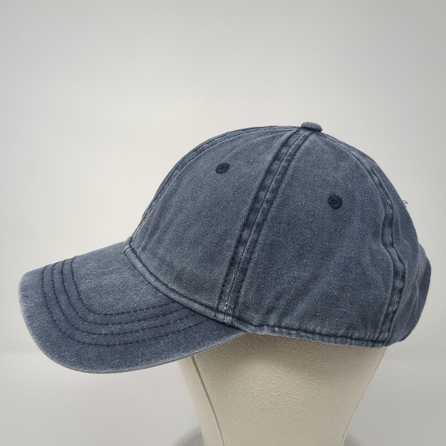 Zylioo Slideback Hat Blue One Size Adjustable Solid 6 Panel Blank