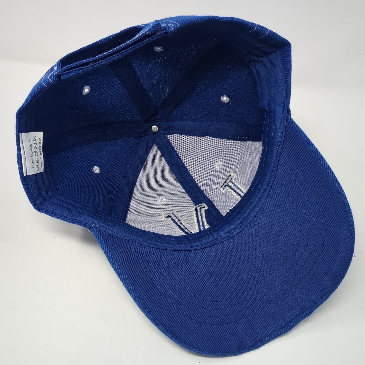 LV Las Vegas Strapback Baseball Cap Blue OS Adjustable Embroidered 6 Panel