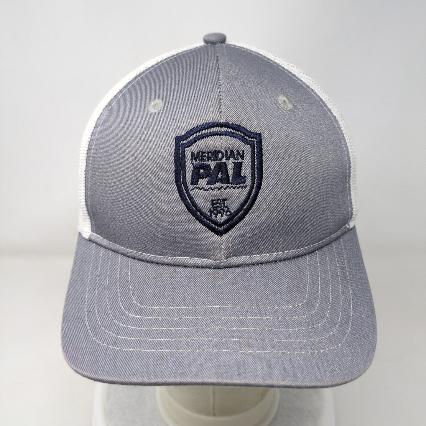 Meridian PAL Snapback Mesh Back Trucker Hat Gray Youth Port Authority
