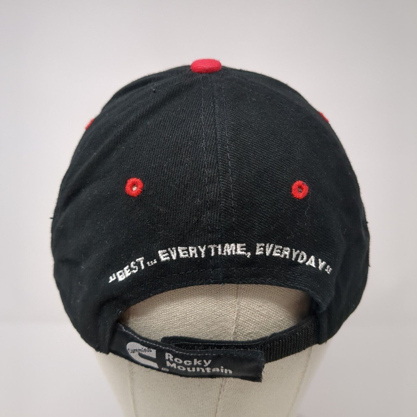 Cummins Rocky Mountain Strapback Hat Black One Size Adjustable 6 Panel