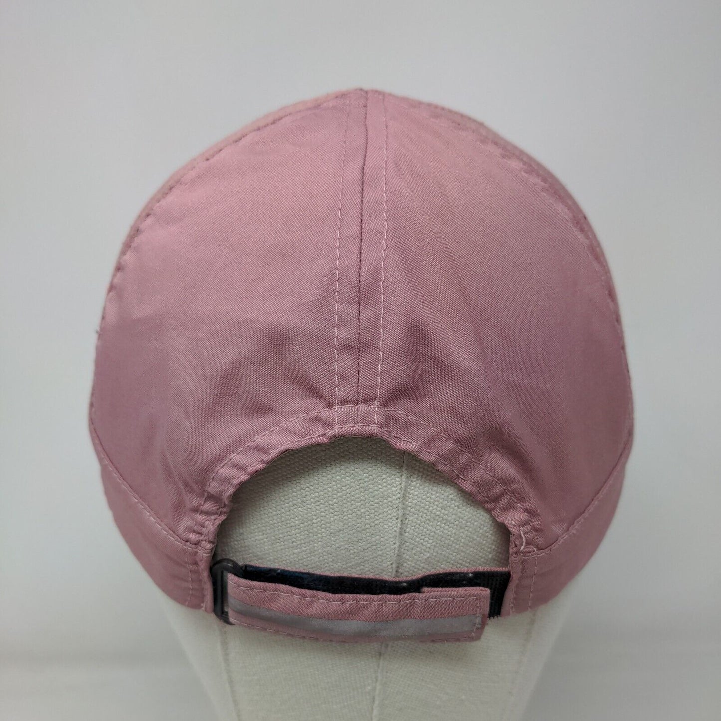 Apana Strapback Hat Pink One Size Adjustable Solid Mesh Trim 6 Panel