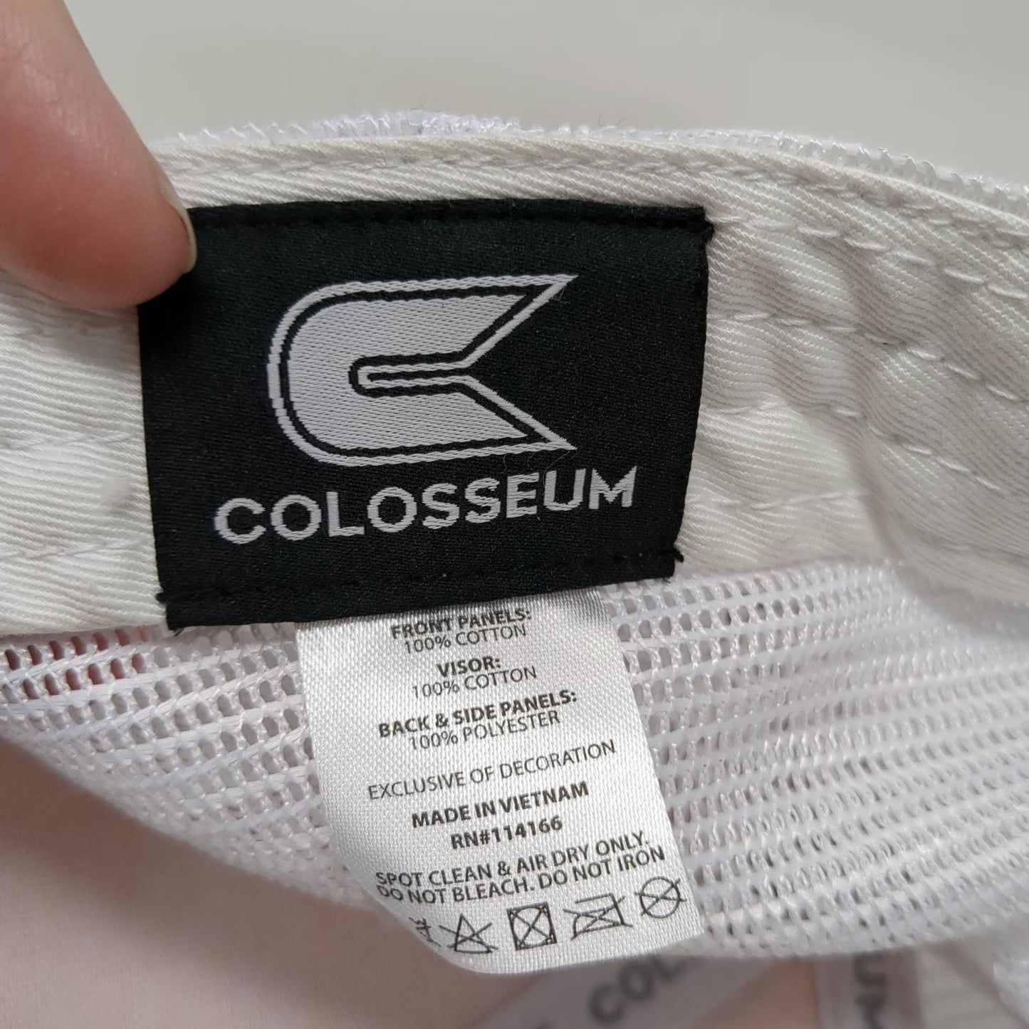 Colosseum Trucker Hat Yellow White One Size Rowan University Owls Mesh Snapback