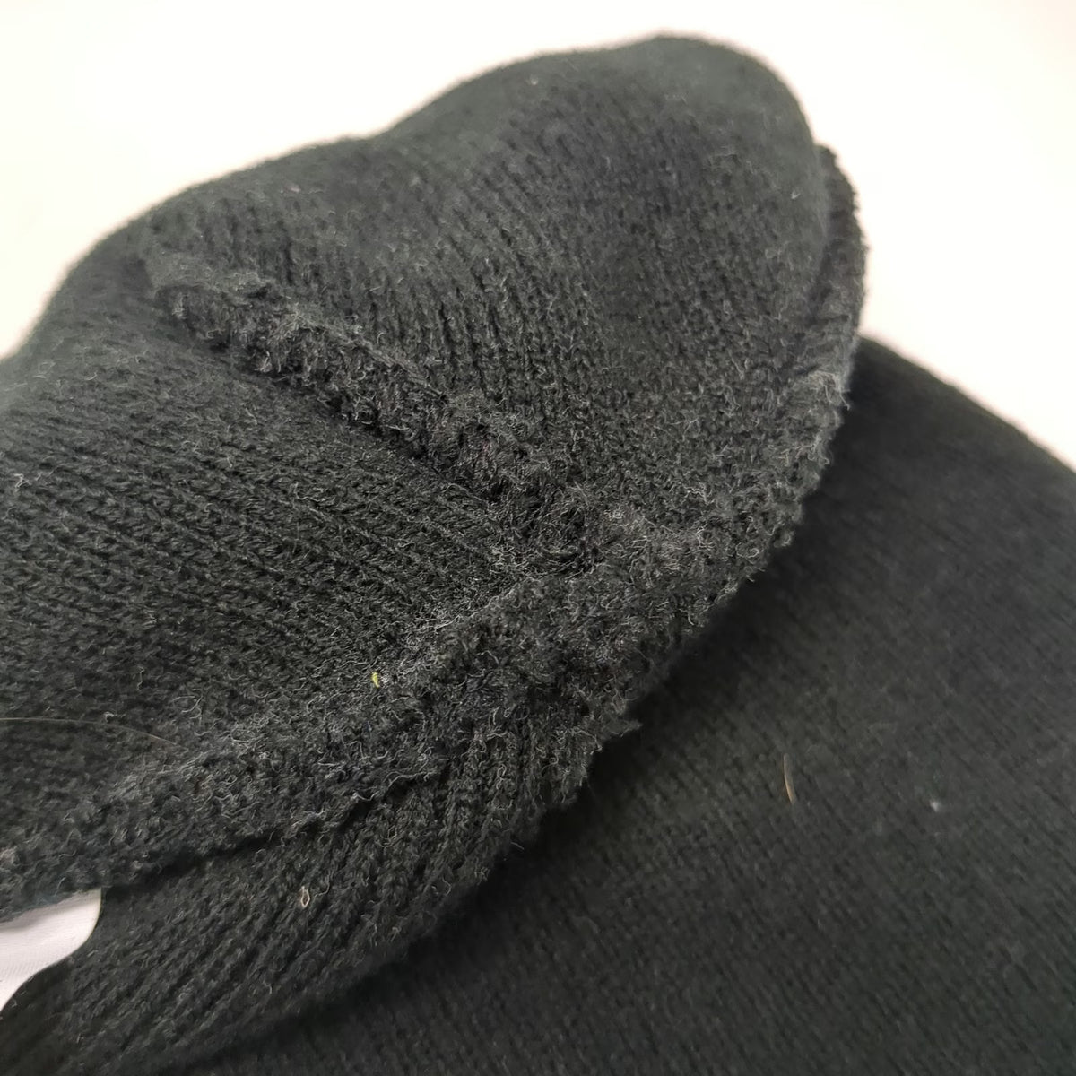 Dickies Beanie Black One Size Cuffed Ribbed Knit Logo Patch Acrylic Work Hat