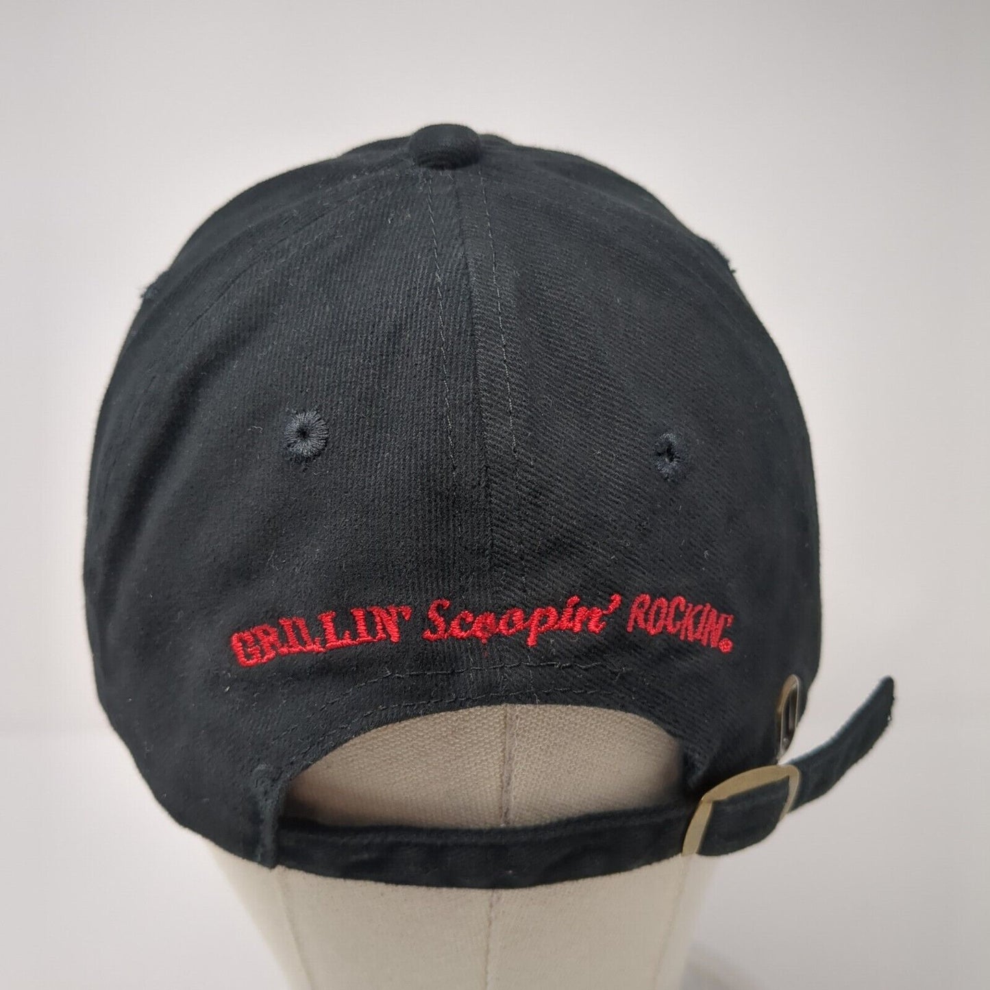 Freddy's Slideback Baseball Cap Black OS Adjustable Embroidered Apollo USA