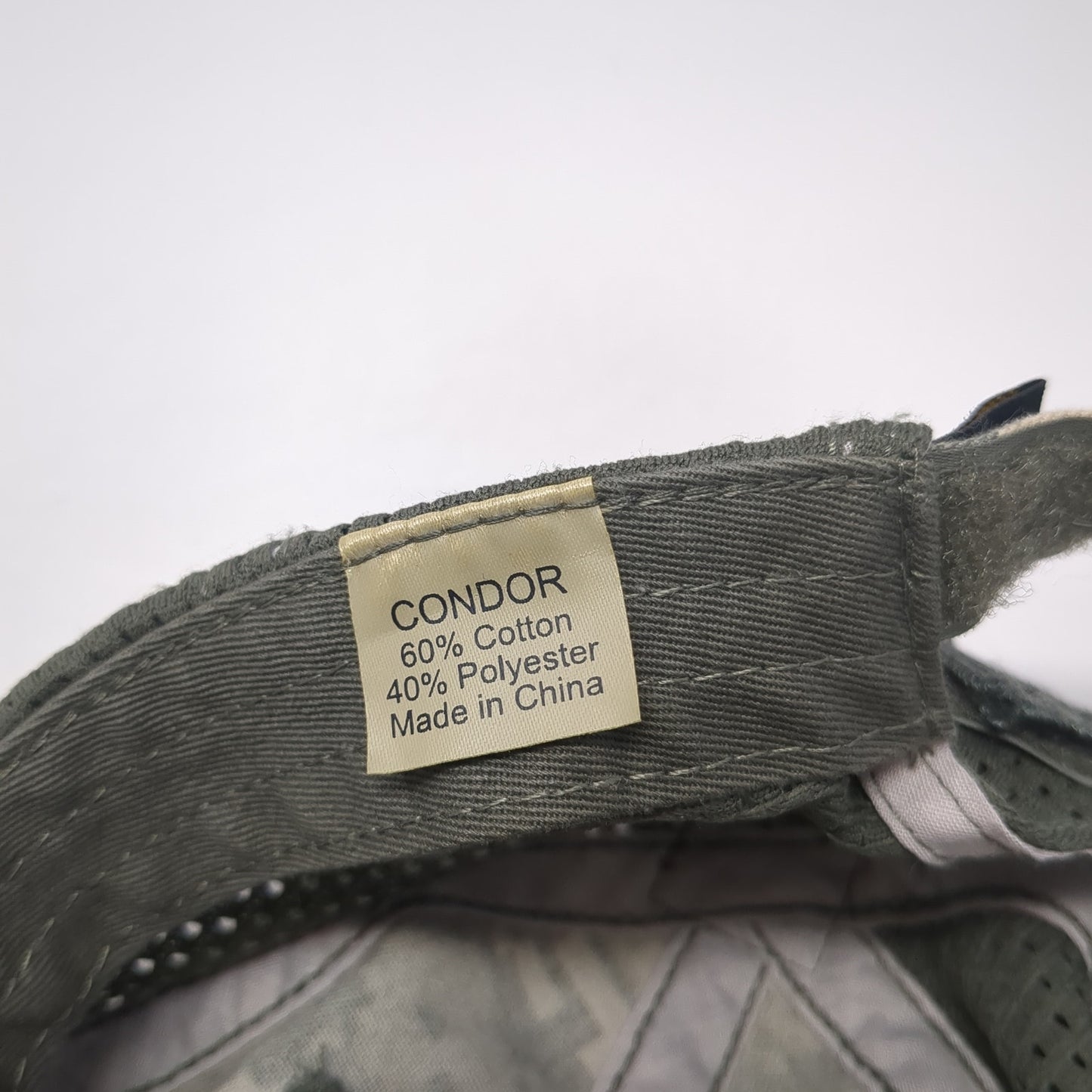 Condor Infidel Strapback Baseball Cap Multicolor OS Adjustable Camouflage Patch