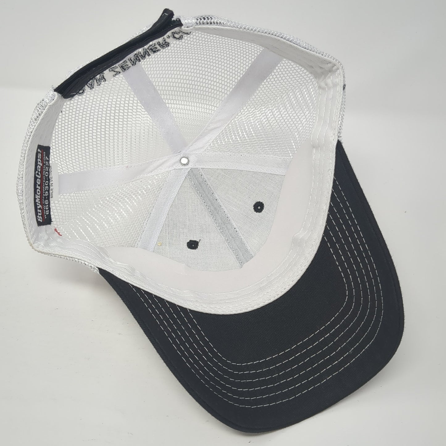 Logan Zenner Seeds Inc. Strapback Trucker Hat Black One Size Mesh Back