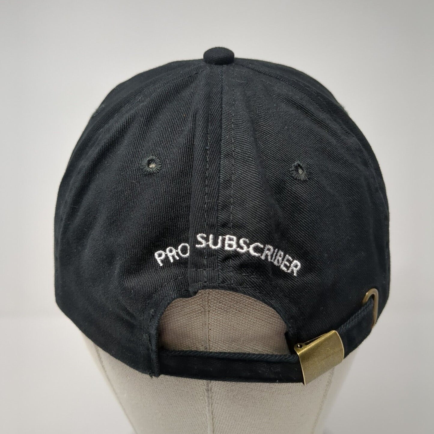 GQ Proud Subscriber Slideback Hat Black One Size Adjustable Embroidered