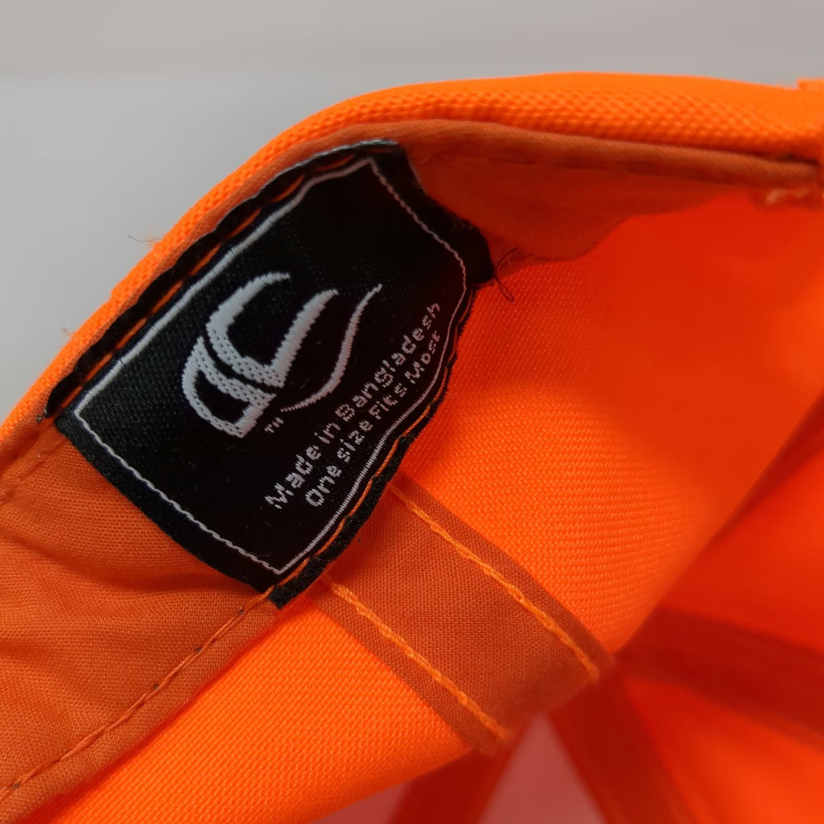 C.C Snapback Orange Green One Size Hat Underbrim Blank Structured Crown Plain