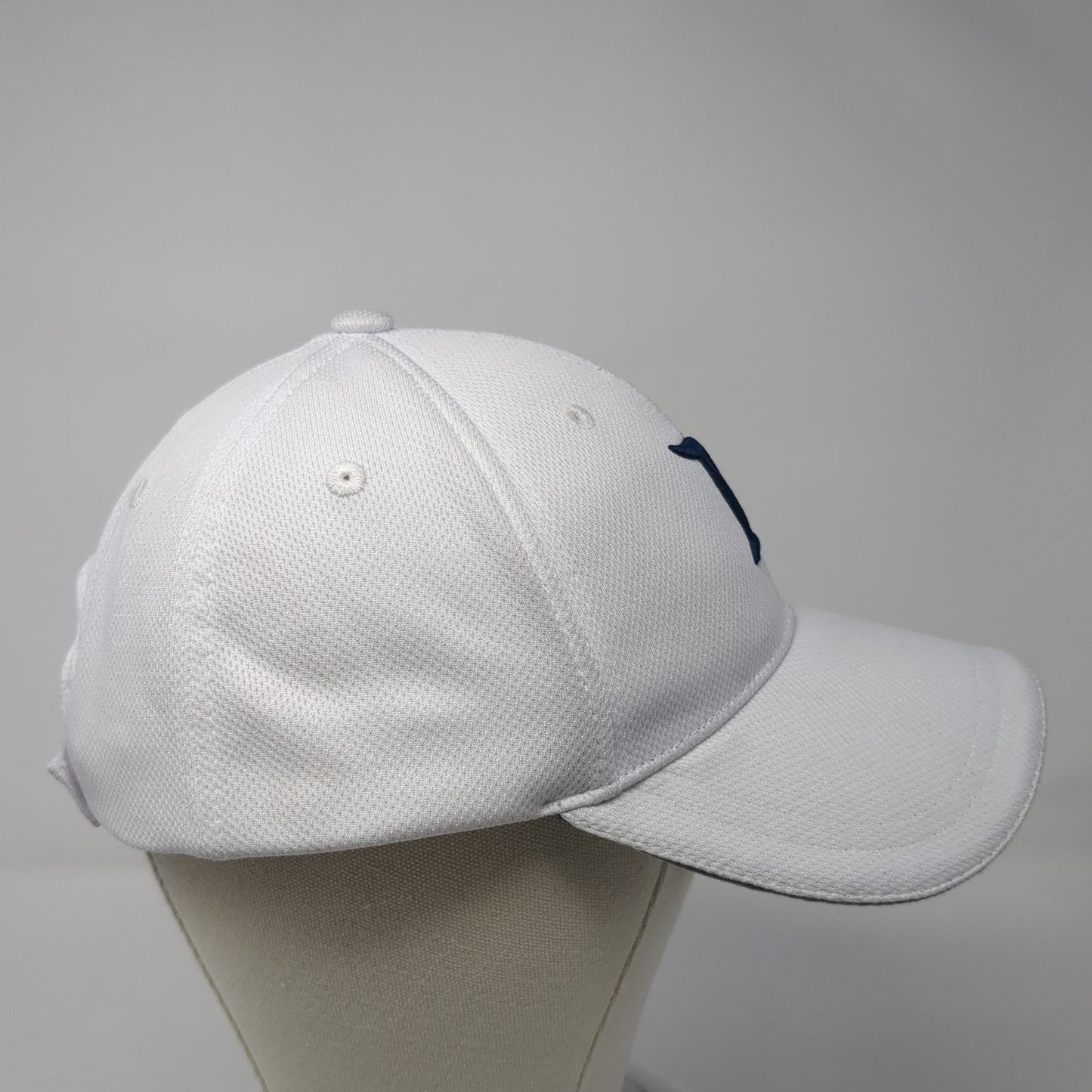 Letter D Strapback Hat White One Size Adjustable Embroidered Disney