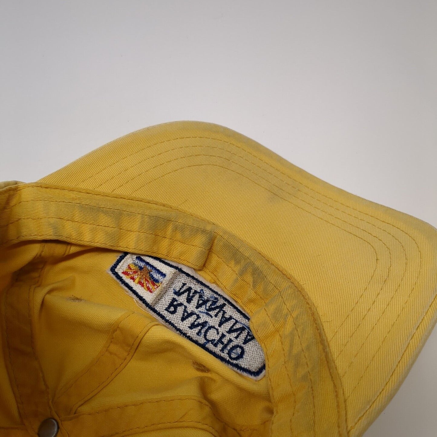 Rancho Mañana Slideback Hat Yellow One Size Adjustable Embroidered Imperial