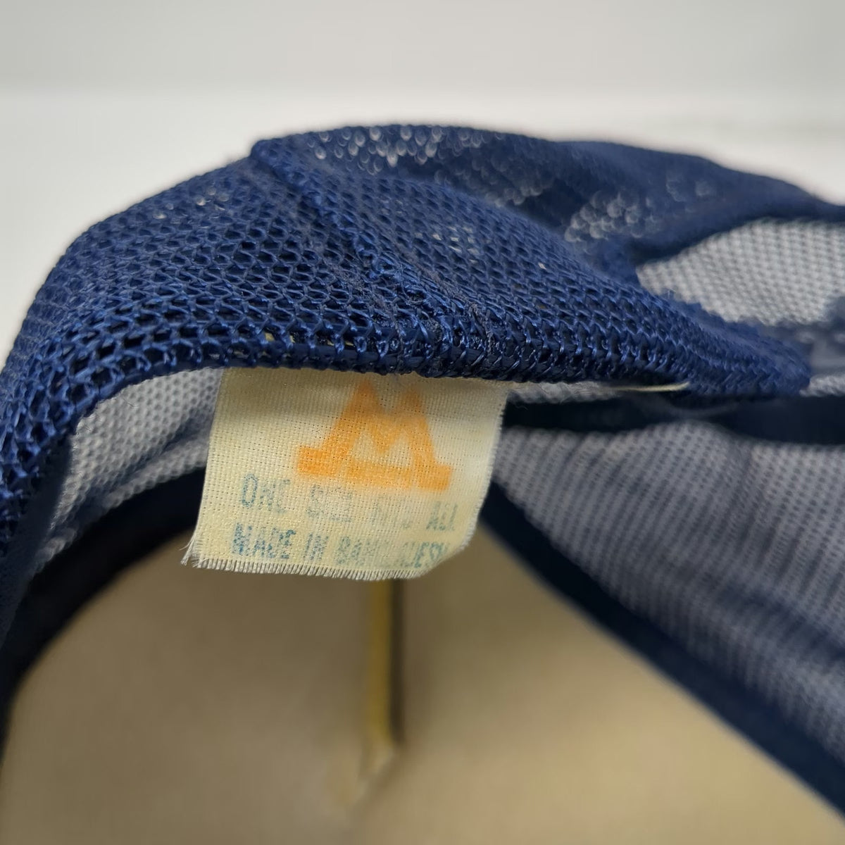Rain For Rent Trucker Hat Blue One Size Foam Mesh Snapback Rope Industrial Logo